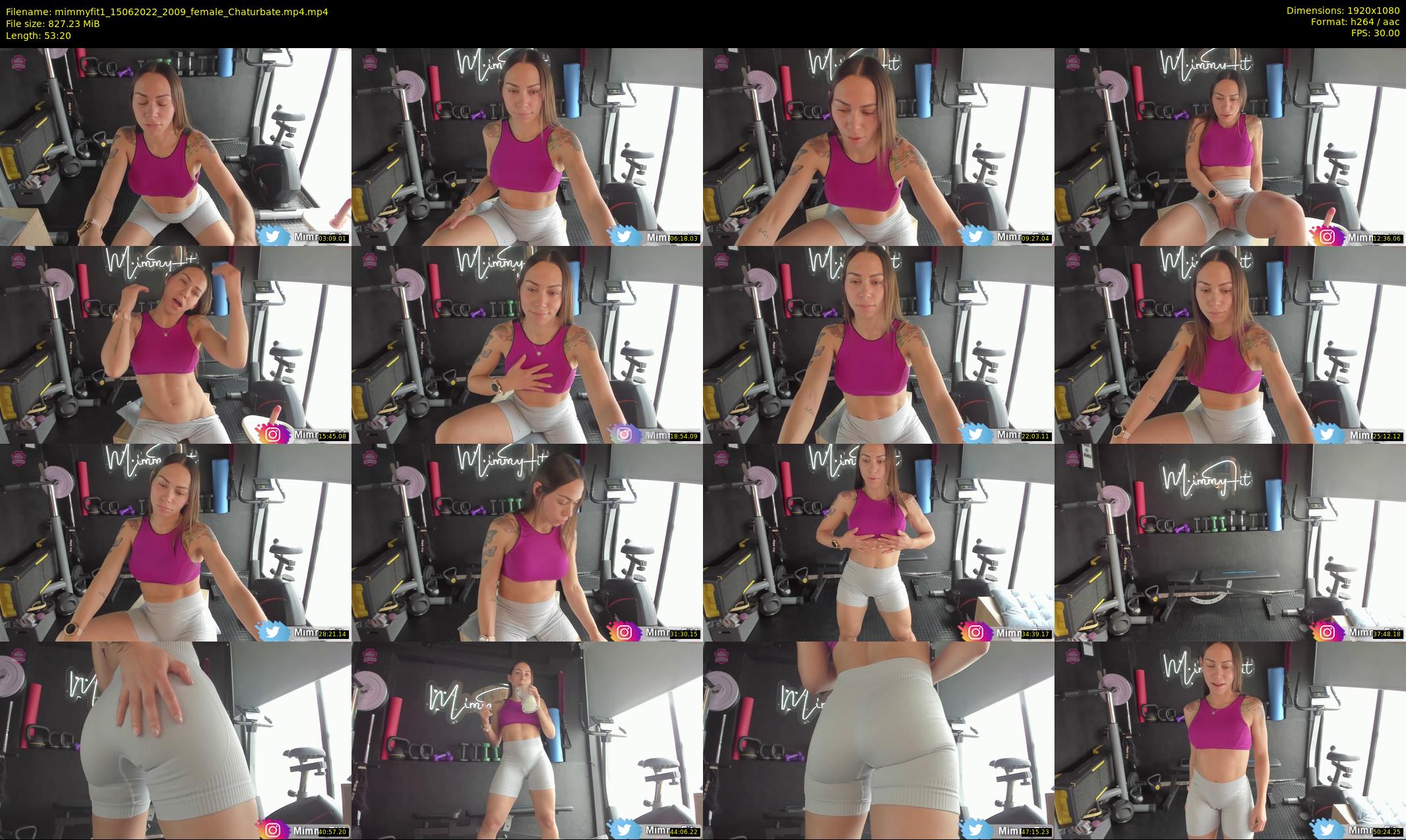 mimmyfit1 — 54 minute Chaturbate female cam show recording, 1080p, Jun 15, 2022