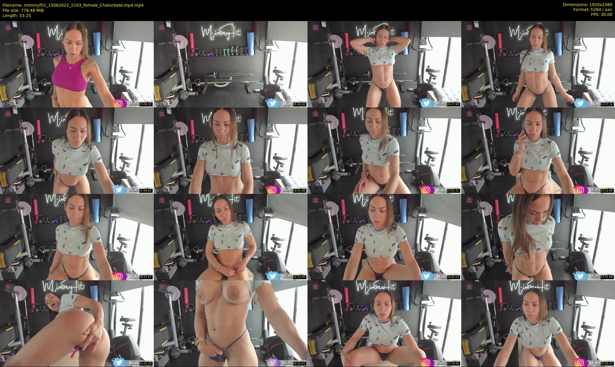 mimmyfit1 — 54 minute Chaturbate female cam show recording, 1080p, Jun 15, 2022