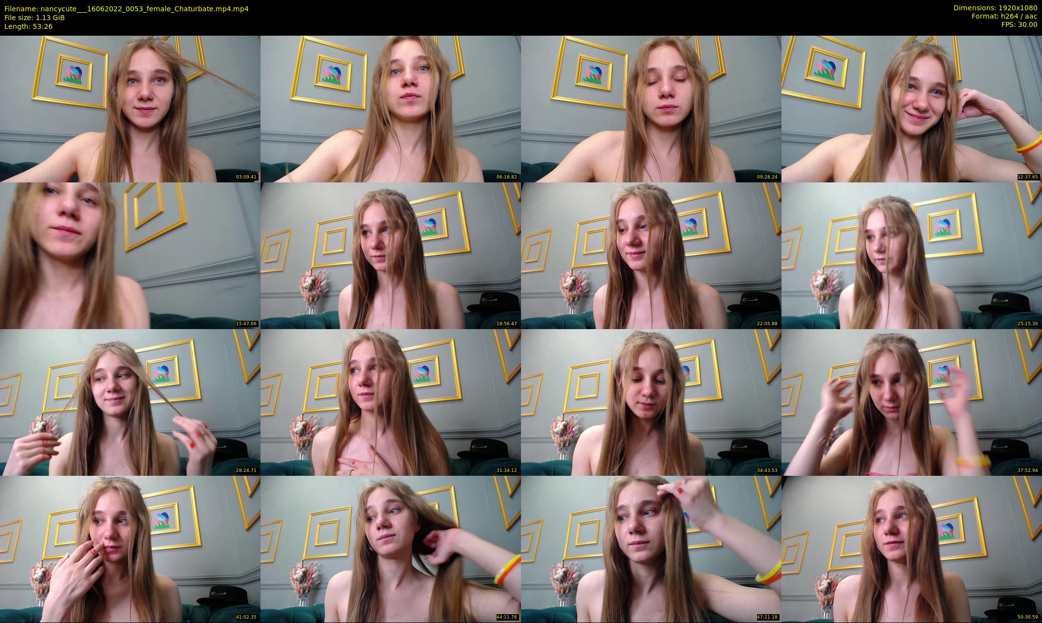 nancycute__ — 54 minute Chaturbate female cam show recording, 1080p, Jun 16, 2022