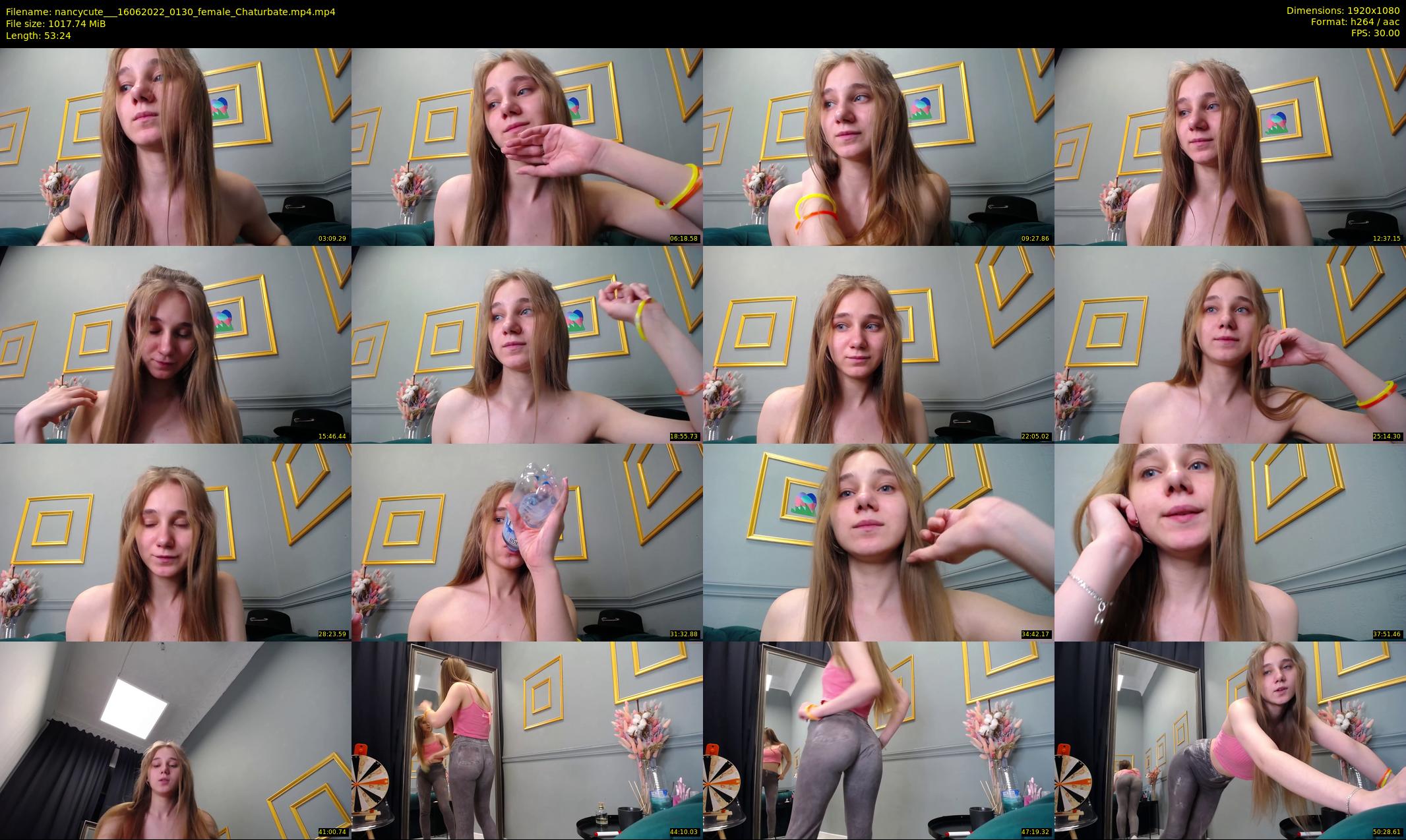 nancycute__ — 54 minute Chaturbate female cam show recording, 1080p, Jun 16, 2022
