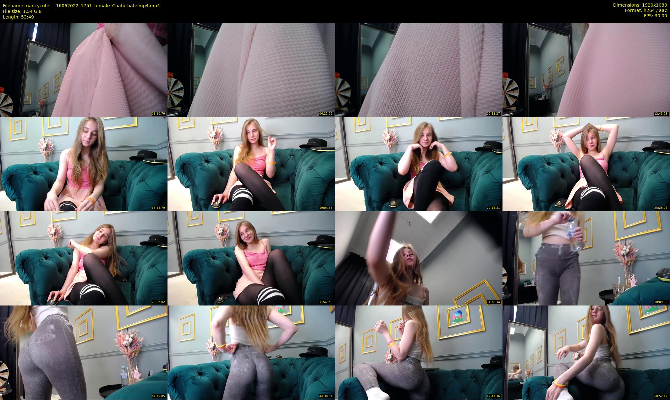 nancycute__ — 54 minute Chaturbate female cam show recording, 1080p, Jun 16, 2022