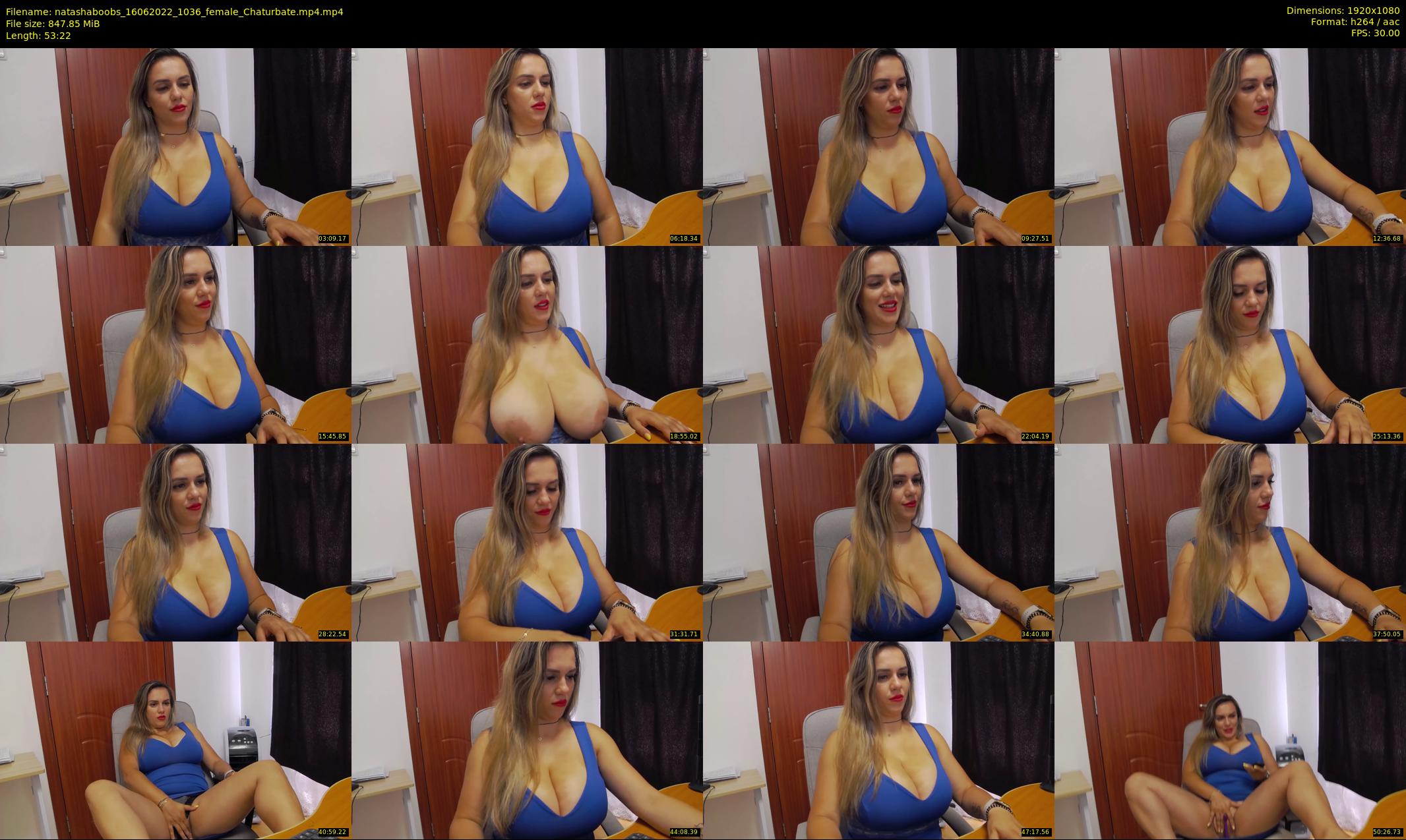 natashaboobs — 54 minute Chaturbate female cam show recording, 1080p, Jun 16, 2022