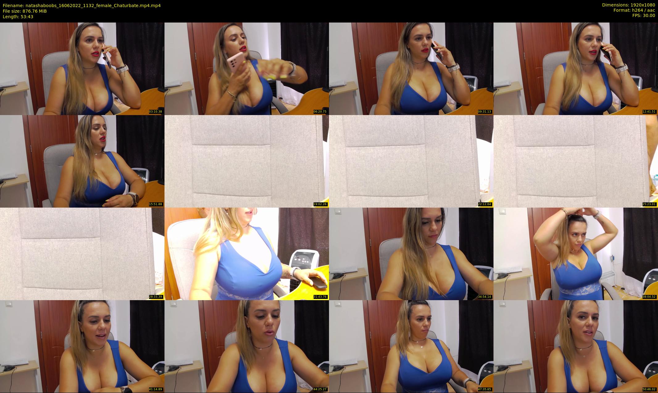 natashaboobs — 54 minute Chaturbate female cam show recording, 1080p, Jun 16, 2022