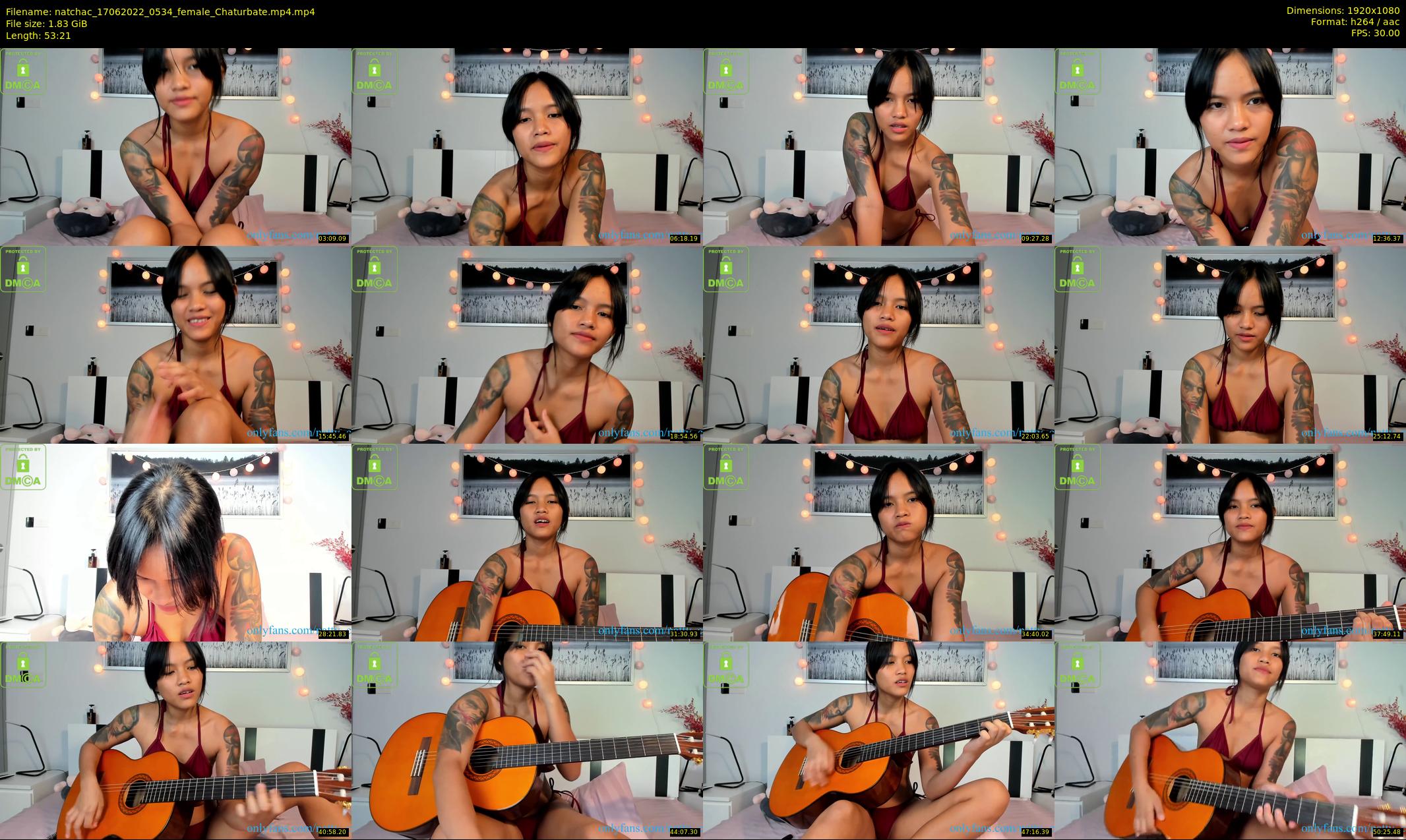 natchac — 54 minute Chaturbate female cam show recording, 1080p, Jun 17, 2022