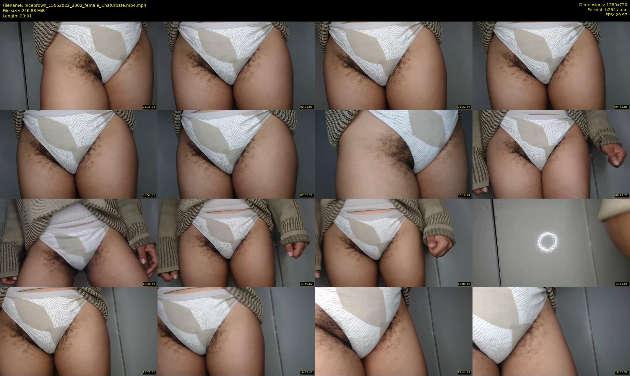 nicebrown — 21 minute Chaturbate female cam show recording, 720p, Jun 15, 2022