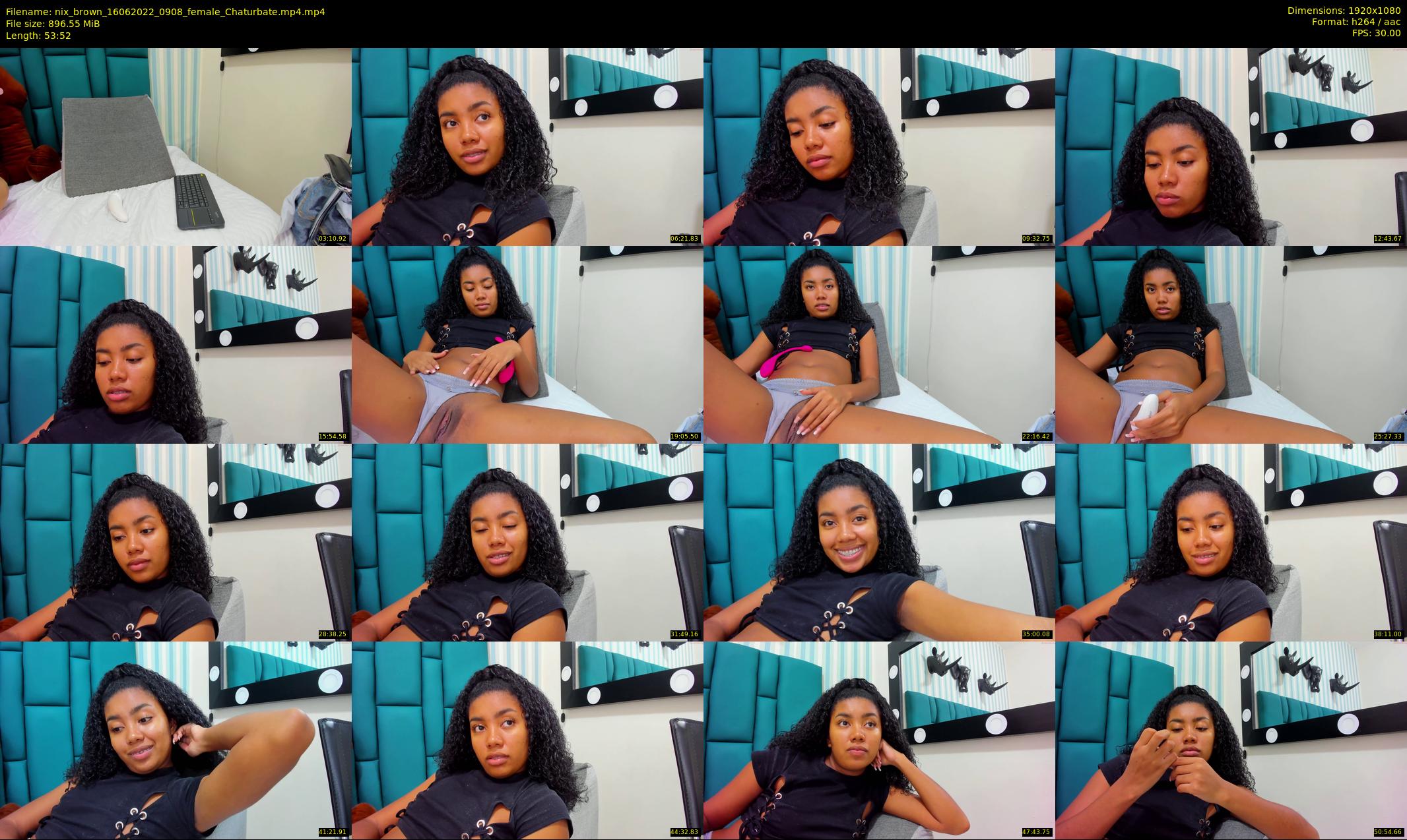 nix_brown — 54 minute Chaturbate female cam show recording, 1080p, Jun 16, 2022