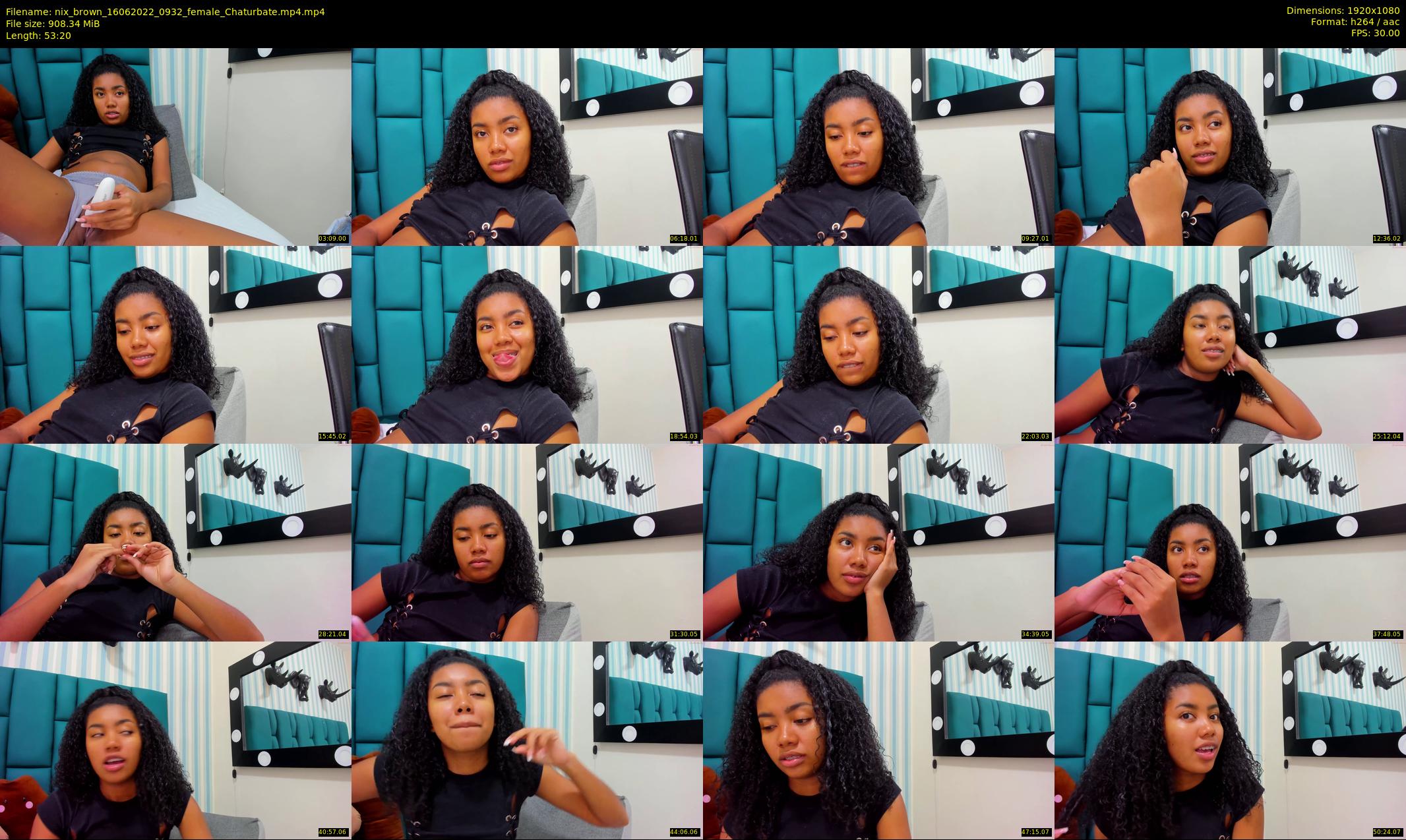nix_brown — 54 minute Chaturbate female cam show recording, 1080p, Jun 16, 2022