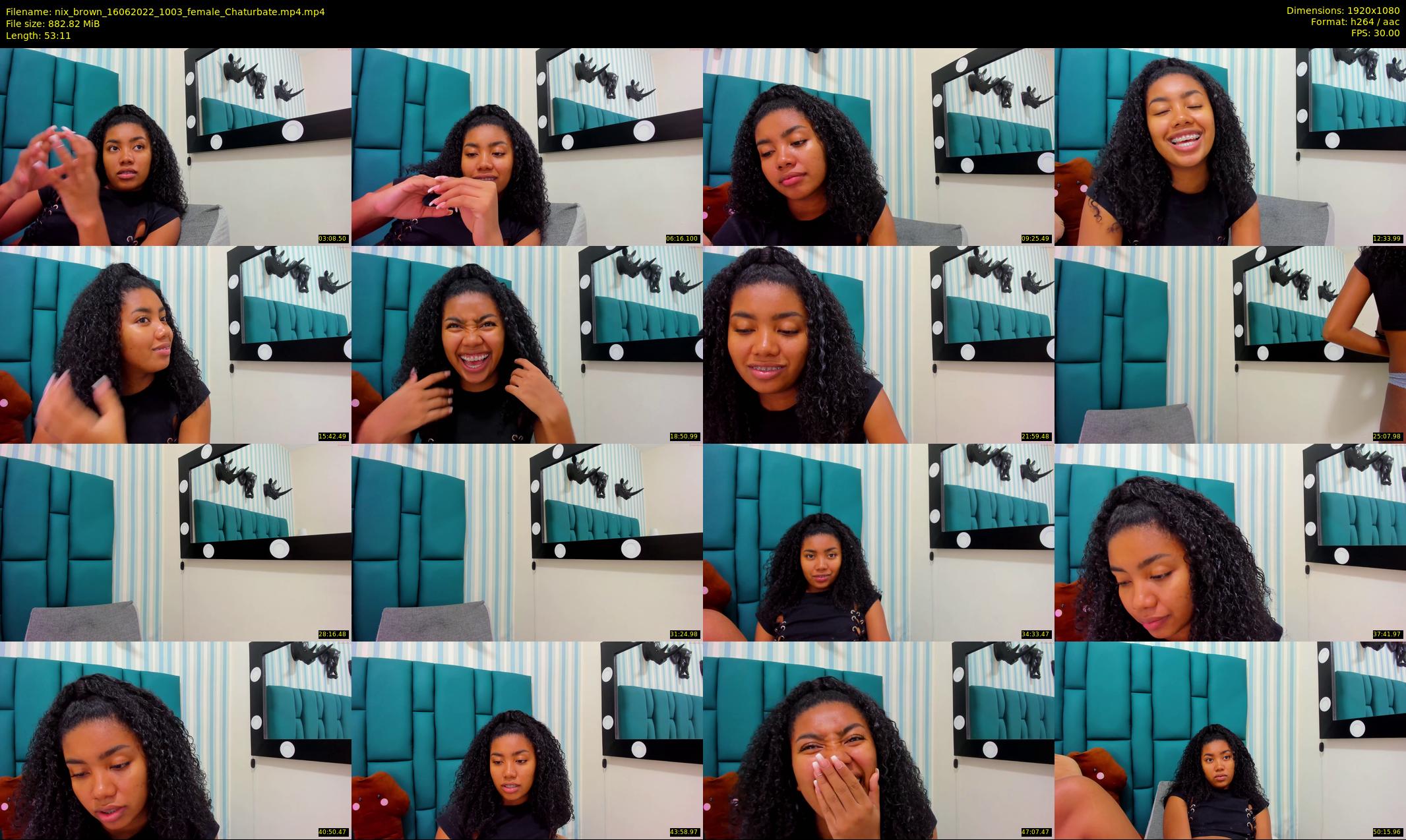 nix_brown — 54 minute Chaturbate female cam show recording, 1080p, Jun 16, 2022