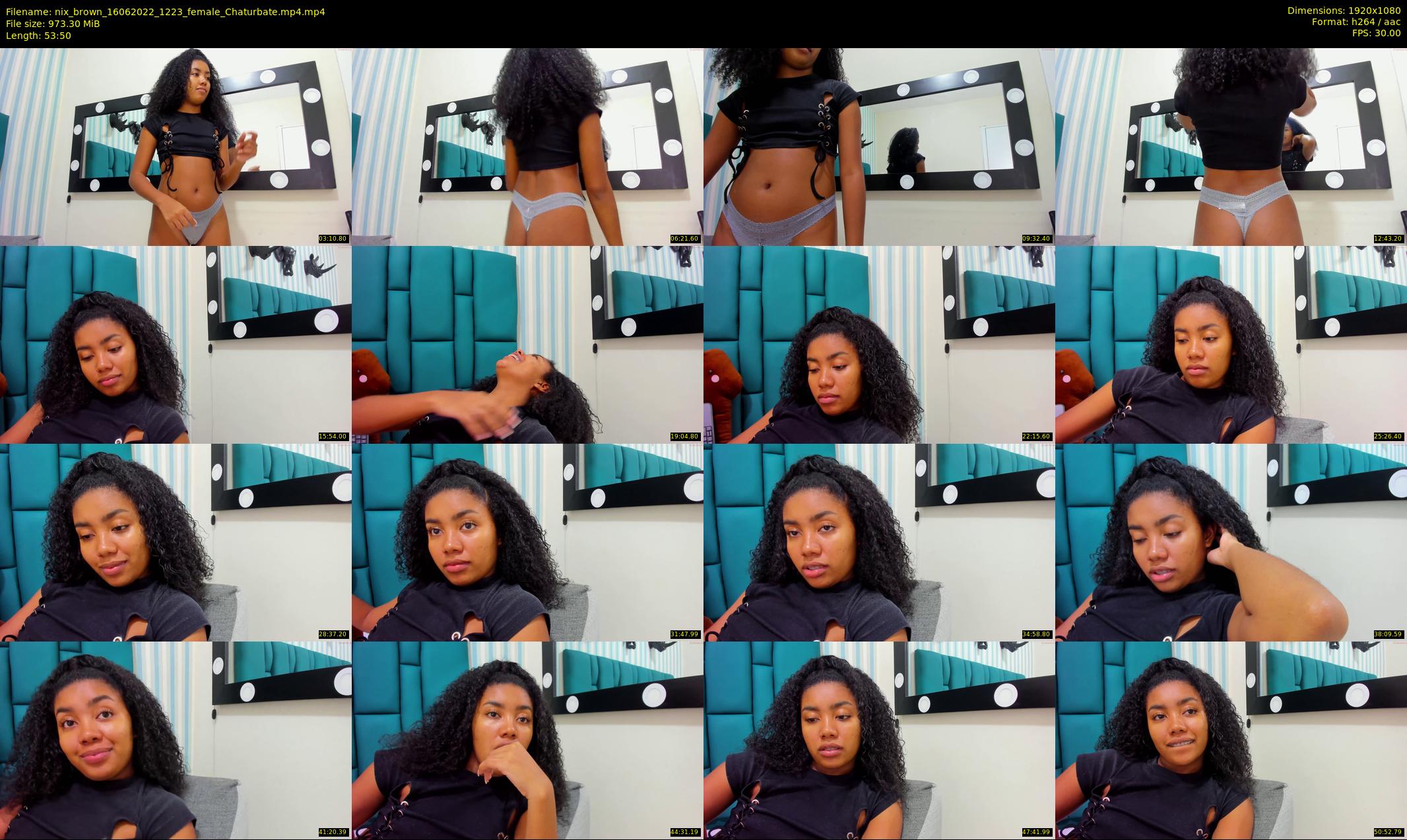 nix_brown — 54 minute Chaturbate female cam show recording, 1080p, Jun 16, 2022