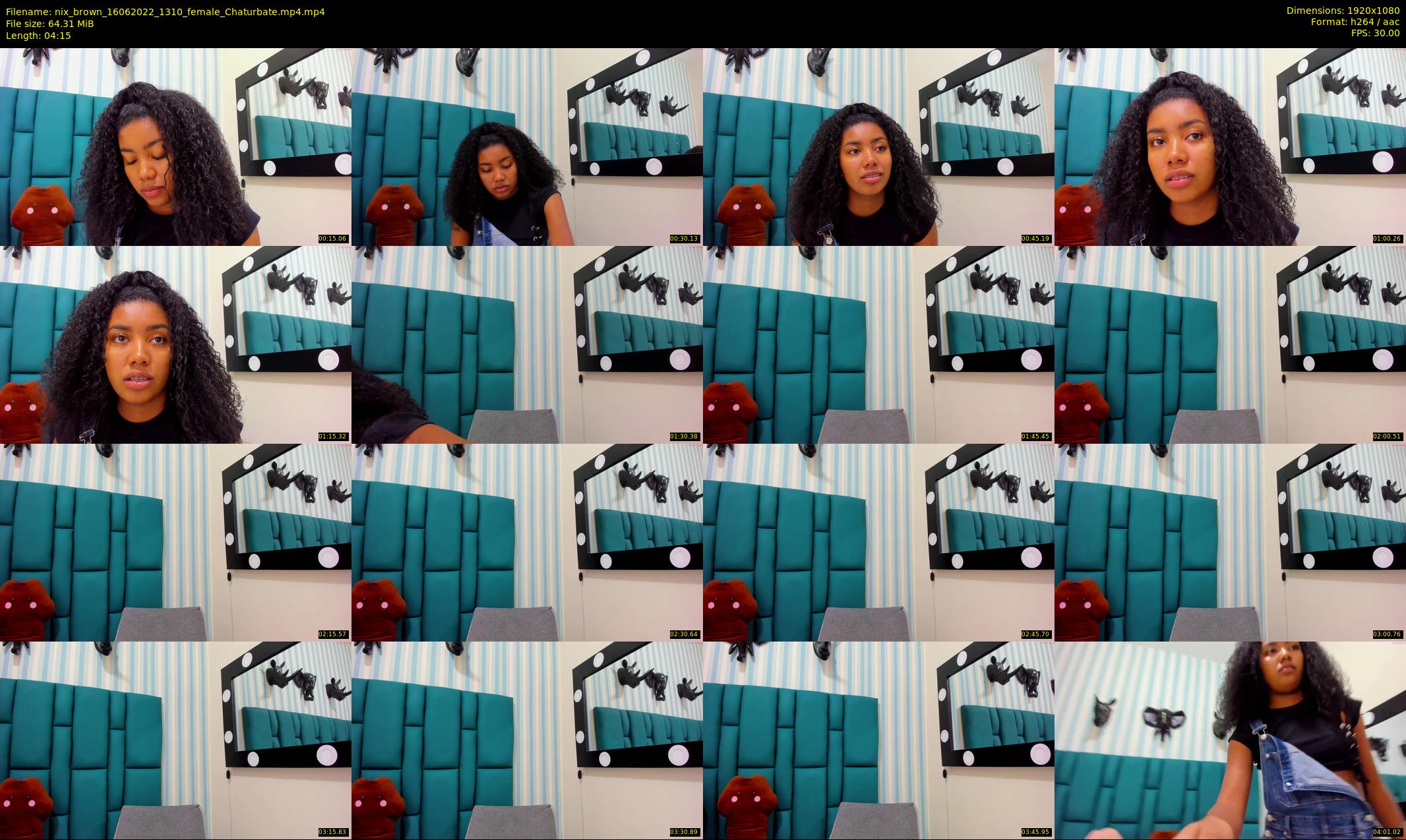 nix_brown — 5 minute Chaturbate female cam show recording, 1080p, Jun 16, 2022