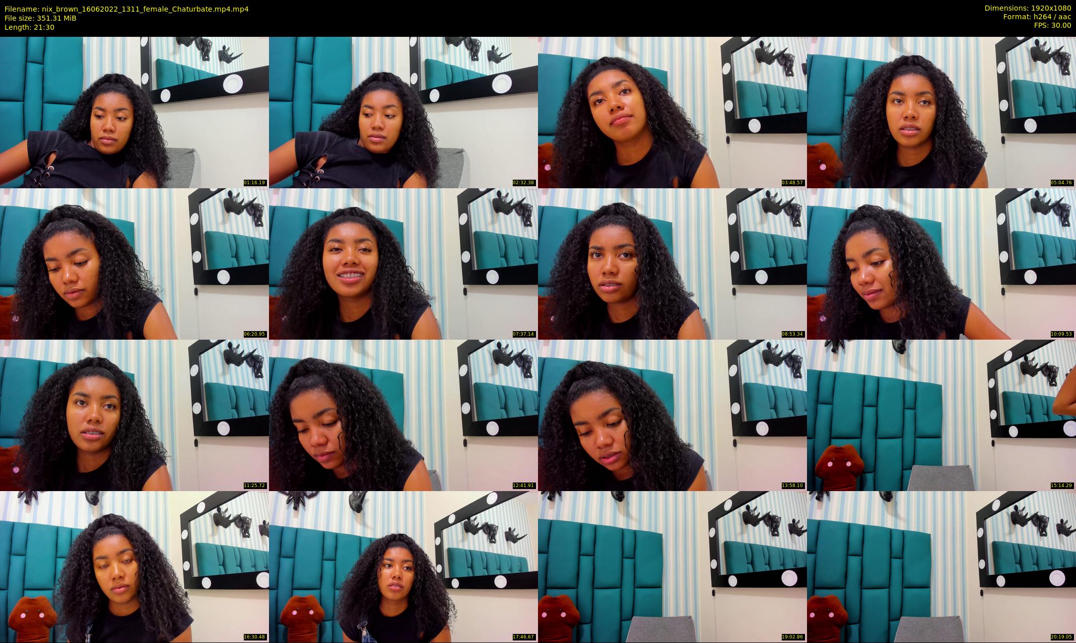 nix_brown — 22 minute Chaturbate female cam show recording, 1080p, Jun 16, 2022