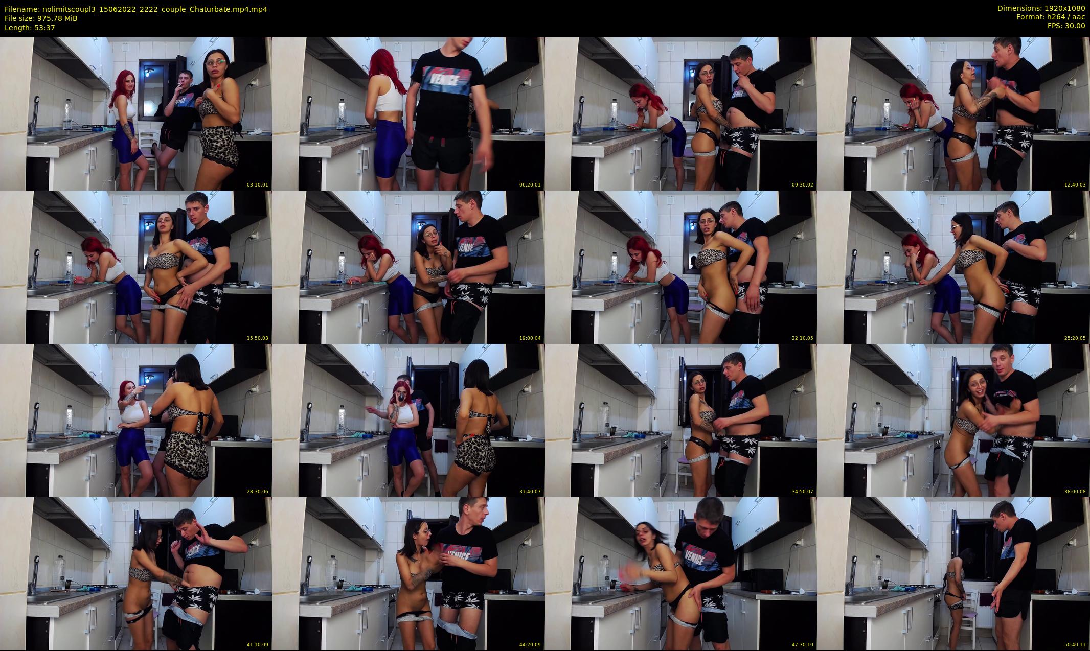 nolimitscoupl3 — 54 minute Chaturbate couple cam show recording, 1080p, Jun 15, 2022
