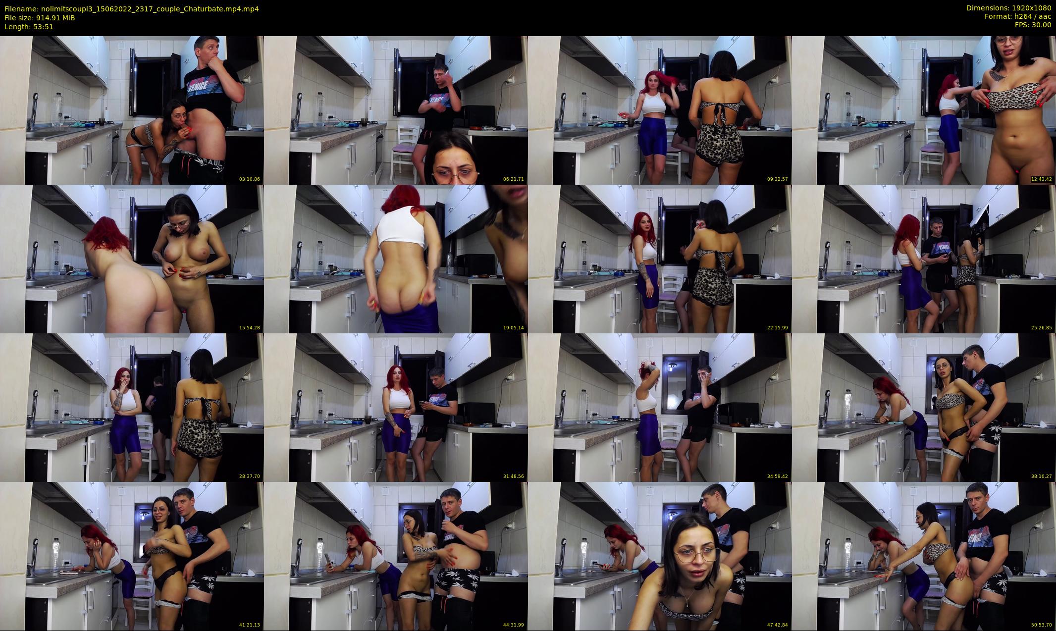 nolimitscoupl3 — 54 minute Chaturbate couple cam show recording, 1080p, Jun 15, 2022