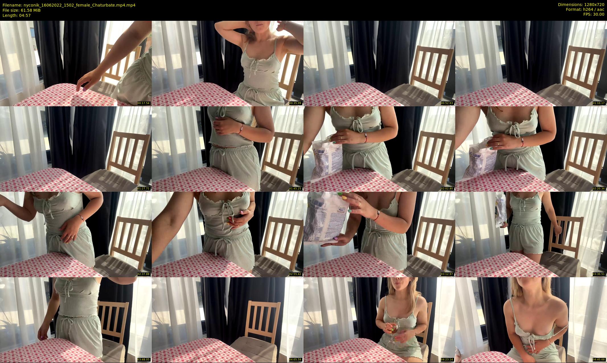 nyconik — 5 minute Chaturbate female cam show recording, 720p, Jun 16, 2022
