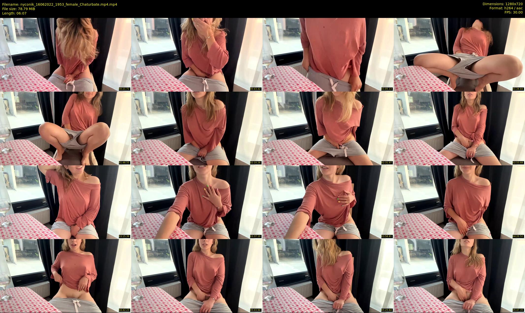 nyconik — 7 minute Chaturbate female cam show recording, 720p, Jun 16, 2022