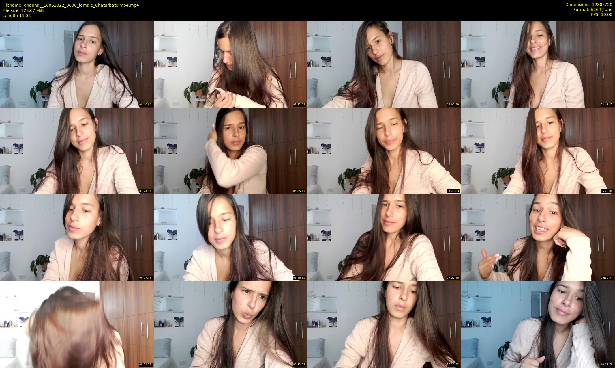 ohanna_ — 12 minute Chaturbate female cam show recording, 720p, Jun 16, 2022