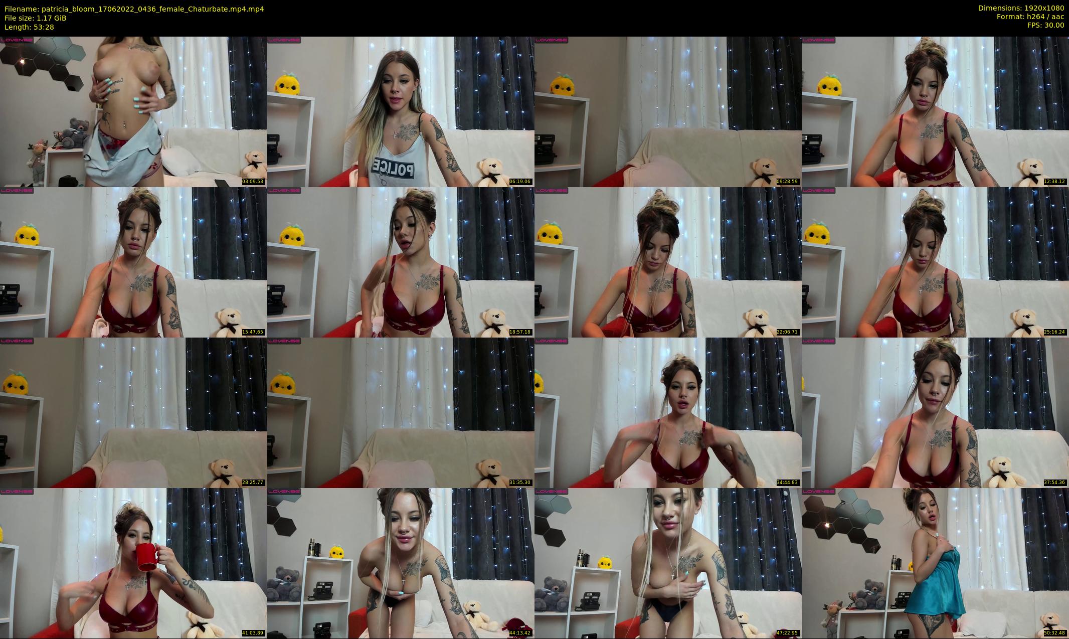 patricia_bloom — 54 minute Chaturbate female cam show recording, 1080p, Jun 17, 2022