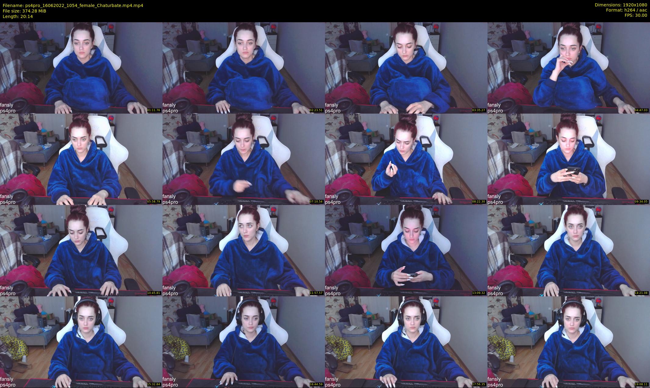 ps4pro — 21 minute Chaturbate female cam show recording, 1080p, Jun 16, 2022