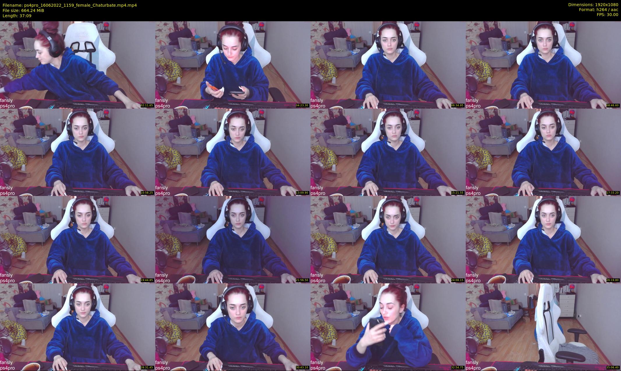 ps4pro — 38 minute Chaturbate female cam show recording, 1080p, Jun 16, 2022