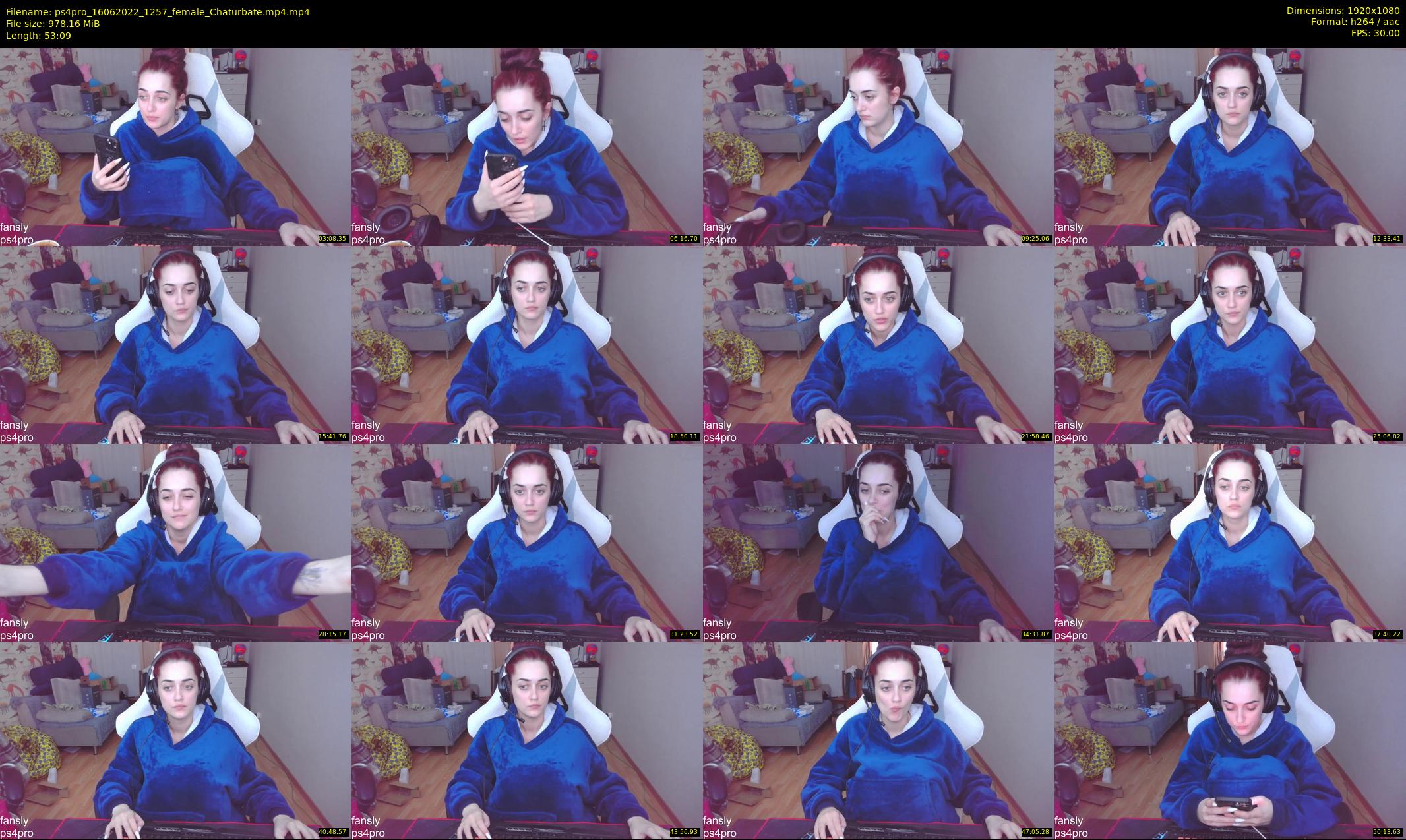 ps4pro — 54 minute Chaturbate female cam show recording, 1080p, Jun 16, 2022