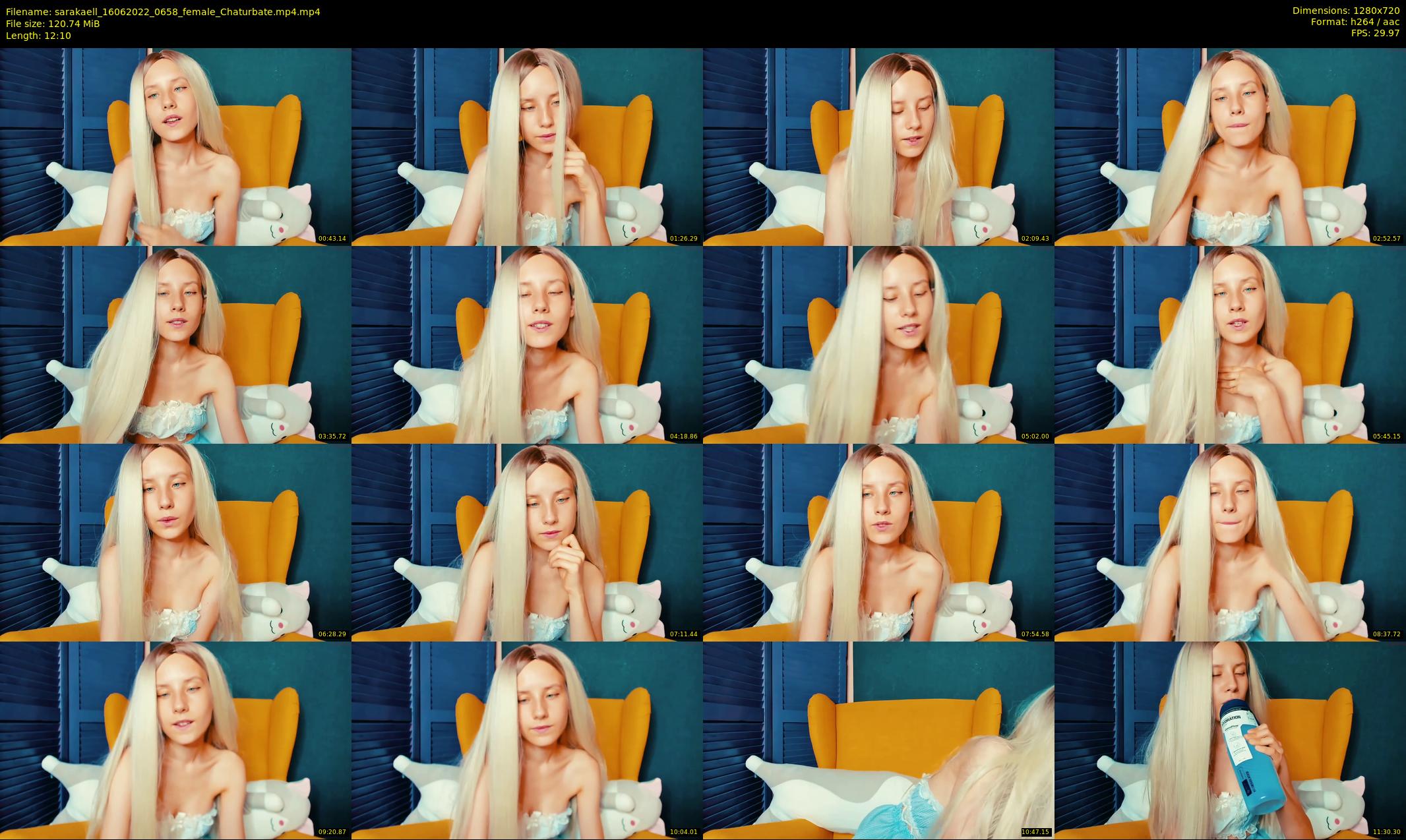 sarakaell — 13 minute Chaturbate female cam show recording, 720p, Jun 16, 2022