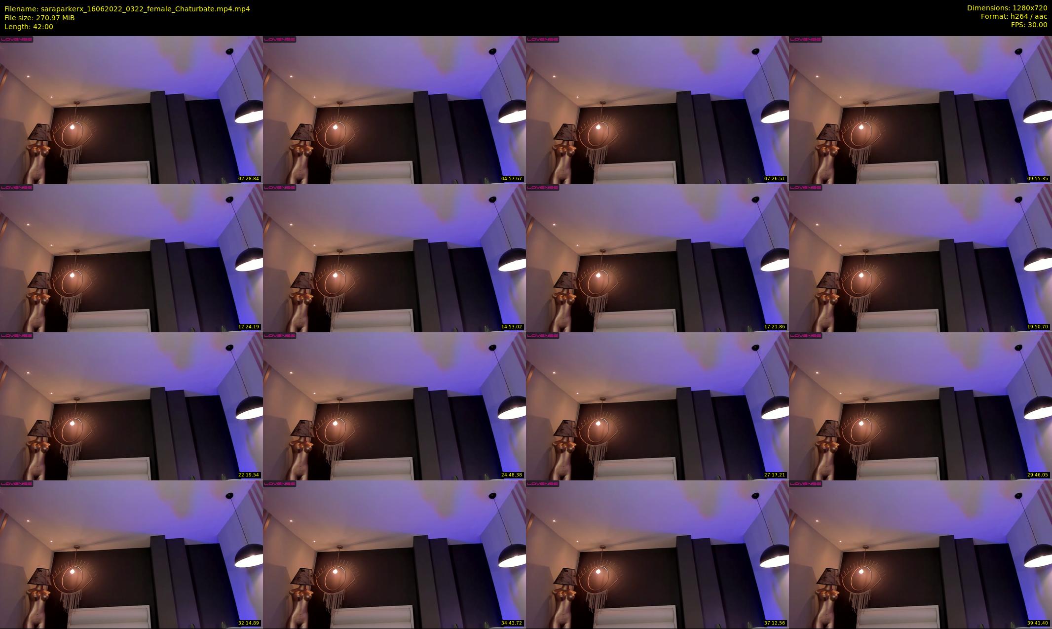 saraparkerx — 42 minute Chaturbate female cam show recording, 720p, Jun 16, 2022