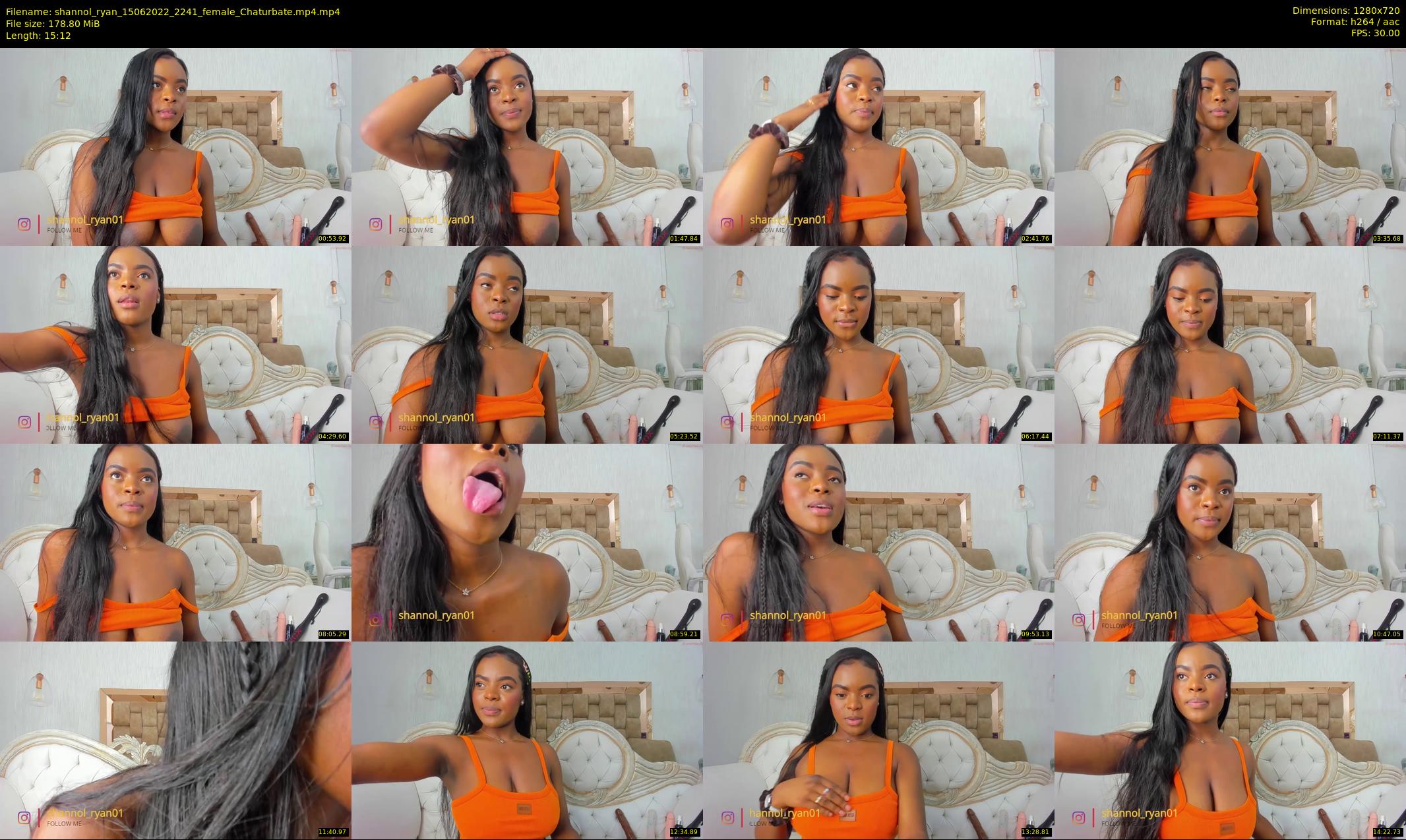 shannol_ryan — 16 minute Chaturbate female cam show recording, 720p, Jun 15, 2022