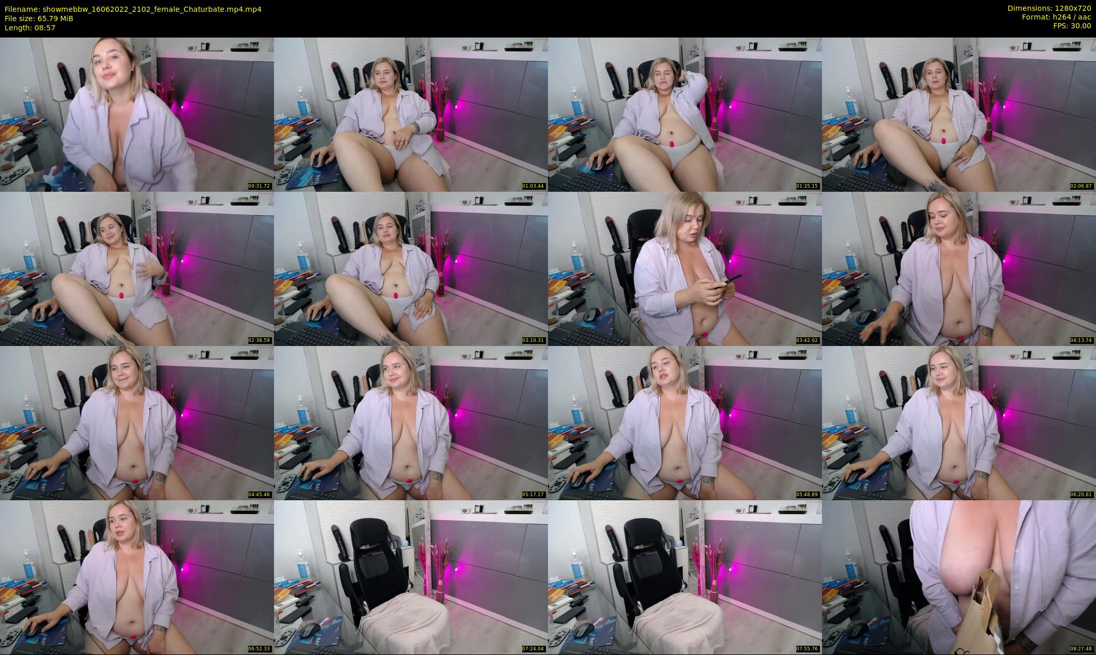 showmebbw — 9 minute Chaturbate female cam show recording, 720p, Jun 16, 2022