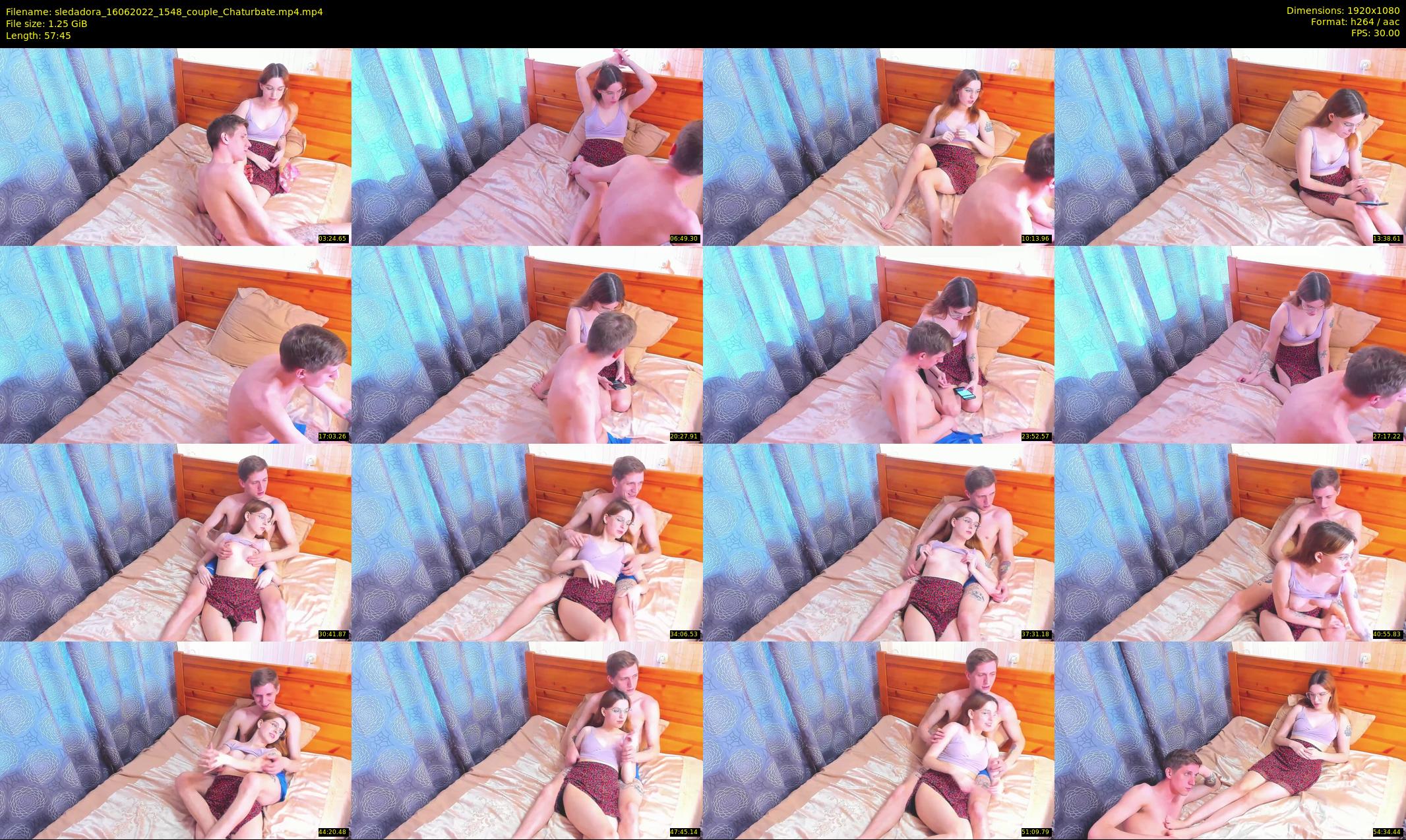 sledadora — 58 minute Chaturbate couple cam show recording, 1080p, Jun 16, 2022