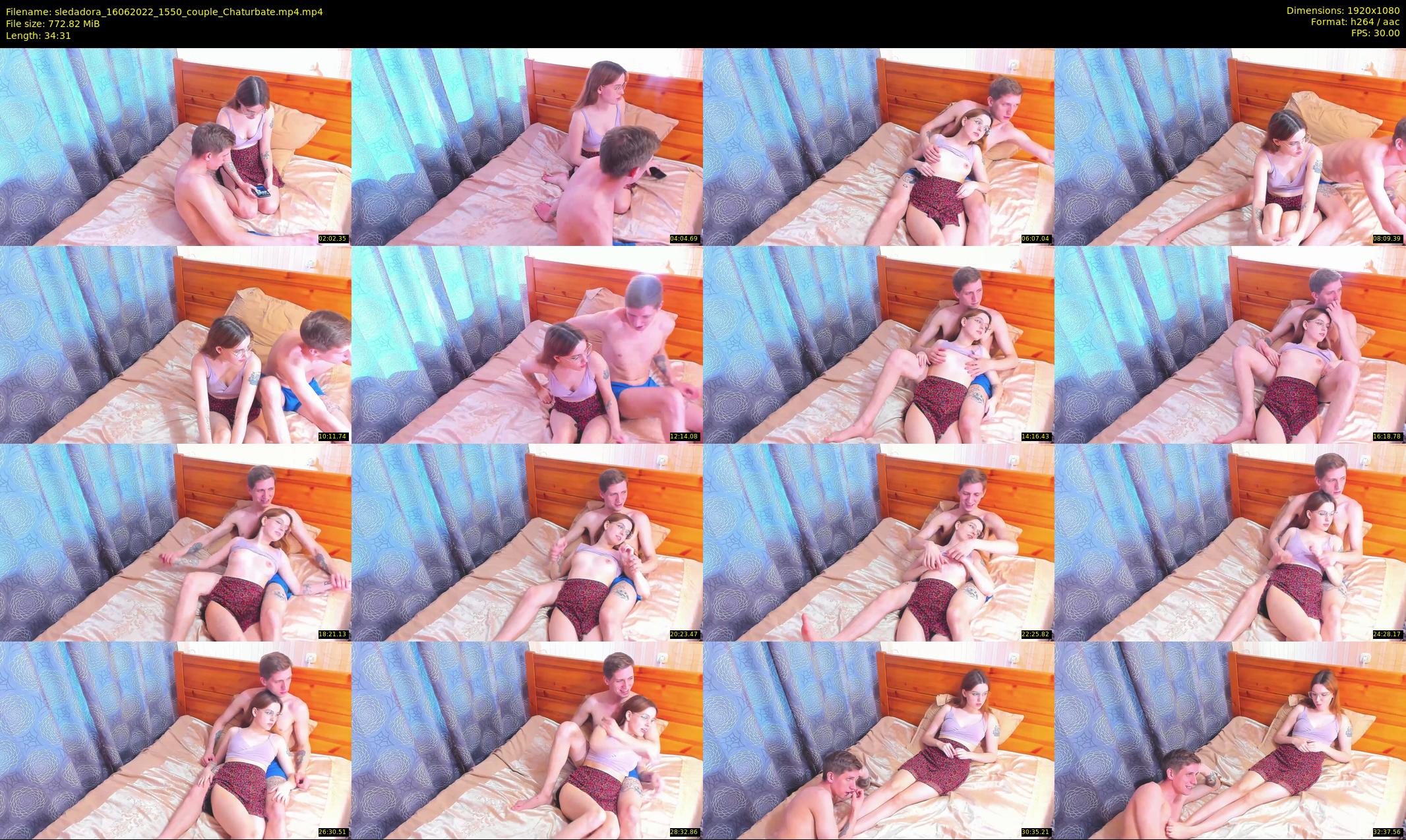 sledadora — 35 minute Chaturbate couple cam show recording, 1080p, Jun 16, 2022