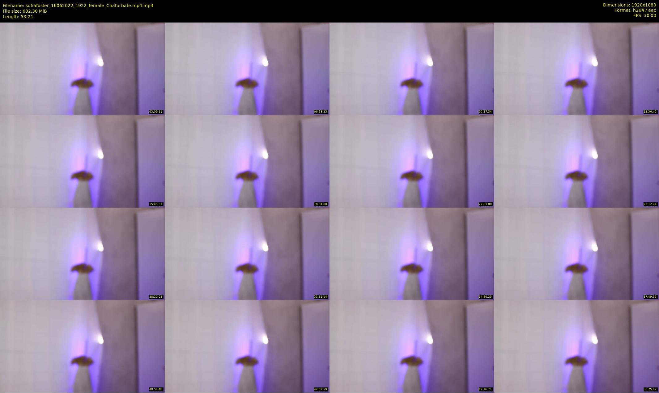 sofiafoster — 54 minute Chaturbate female cam show recording, 1080p, Jun 16, 2022