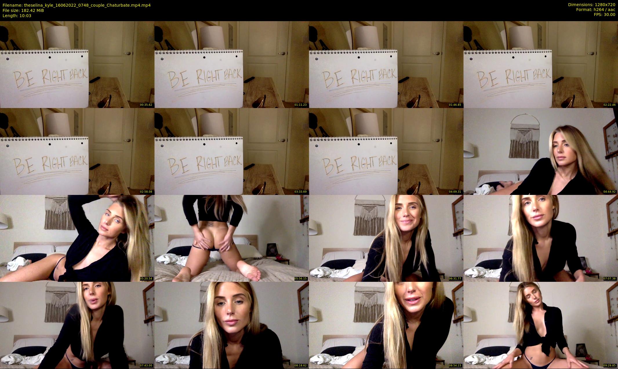 theselina_kyle — 11 minute Chaturbate female cam show recording, 720p, Jun 16, 2022
