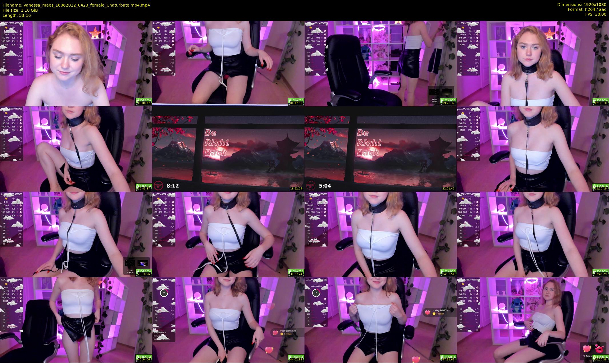 vanessa_maes — 54 minute Chaturbate female cam show recording, 1080p, Jun 16, 2022