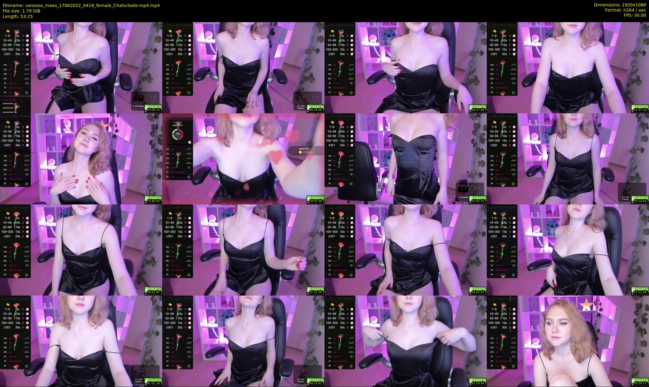 vanessa_maes — 54 minute Chaturbate female cam show recording, 1080p, Jun 17, 2022