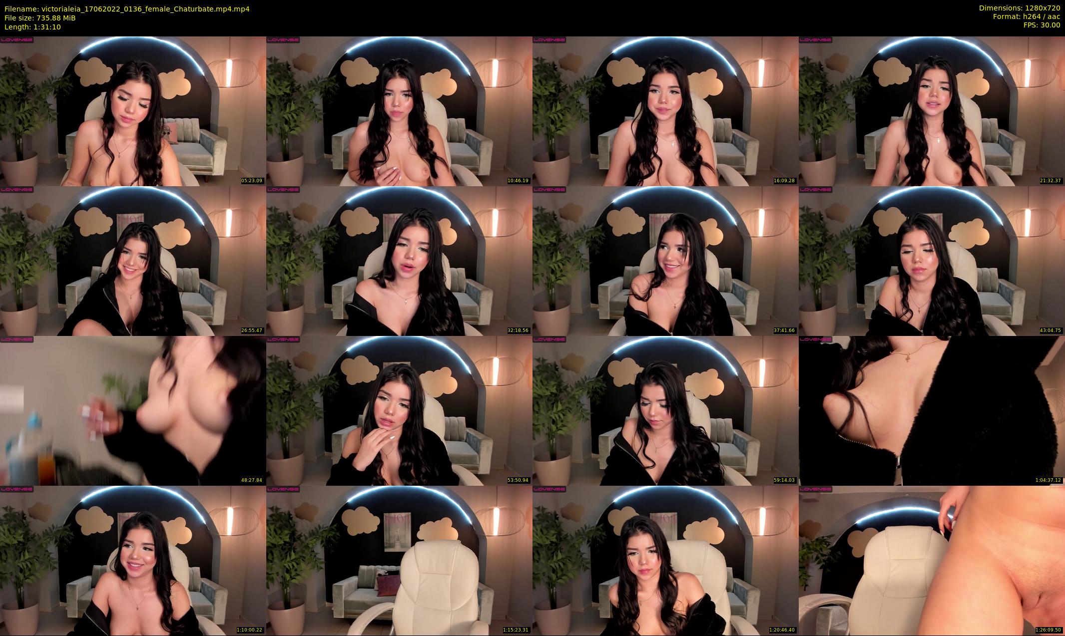victorialeia — 92 minute Chaturbate female cam show recording, 720p, Jun 17, 2022