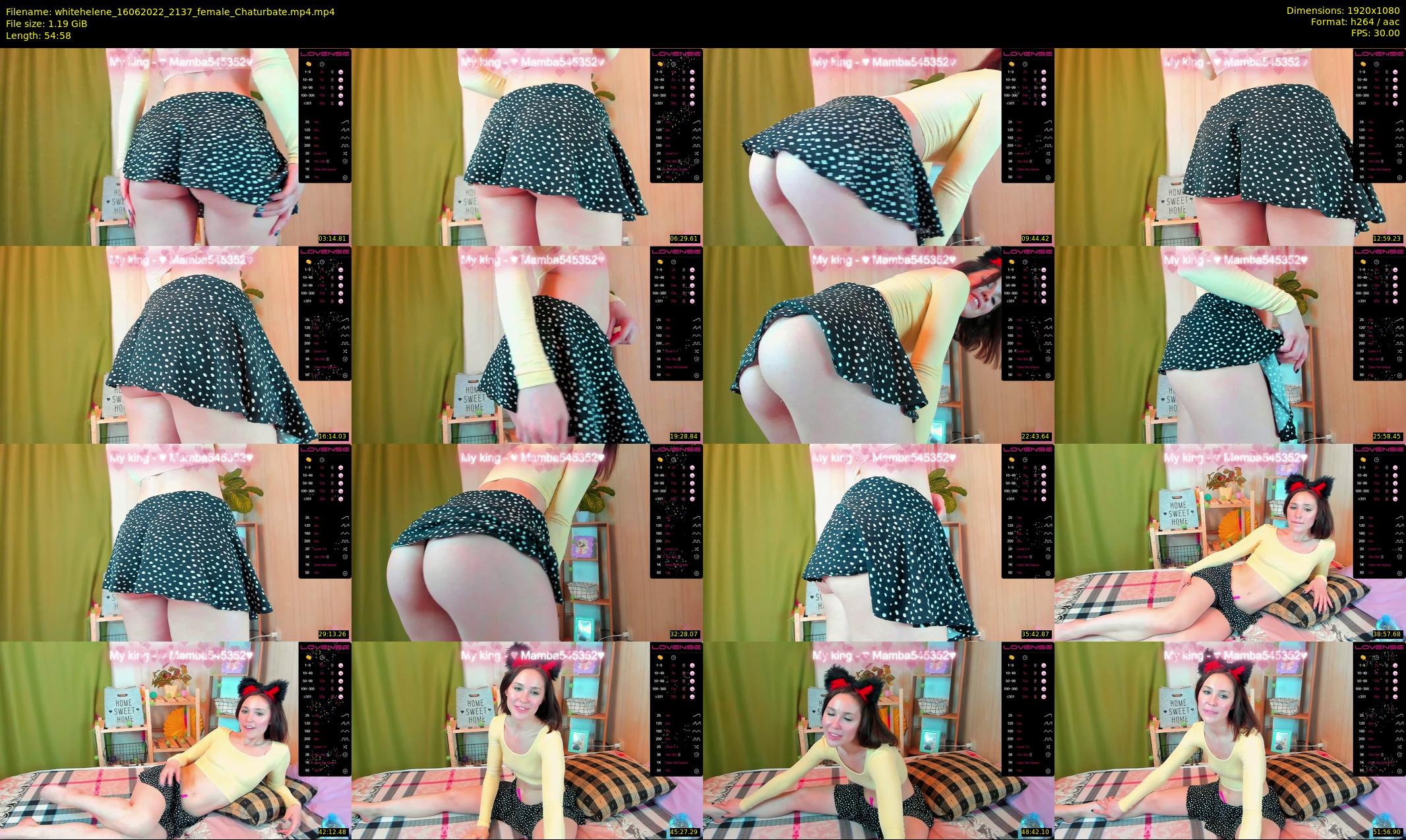 whitehelene — 55 minute Chaturbate female cam show recording, 1080p, Jun 16, 2022