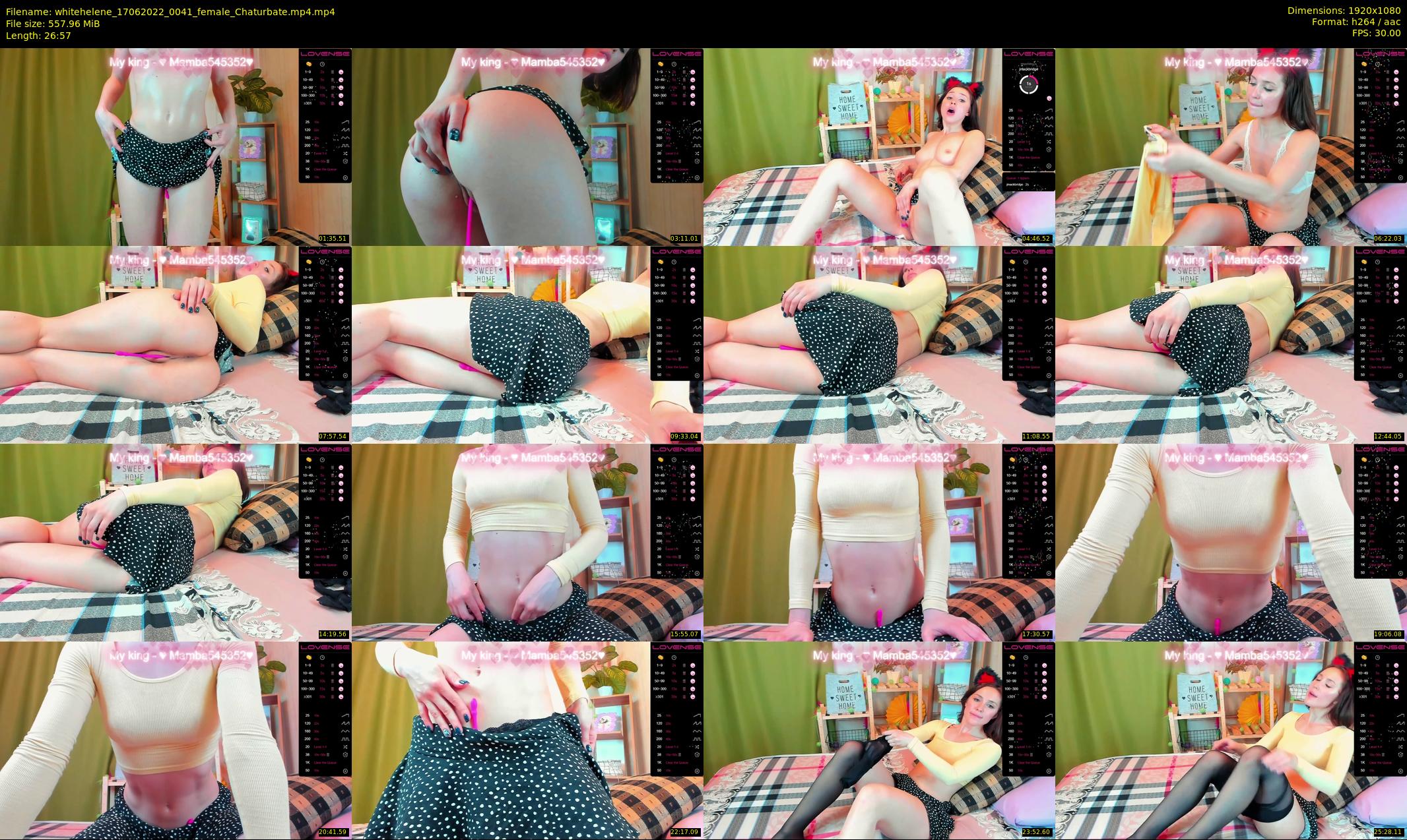 whitehelene — 27 minute Chaturbate female cam show recording, 1080p, Jun 17, 2022