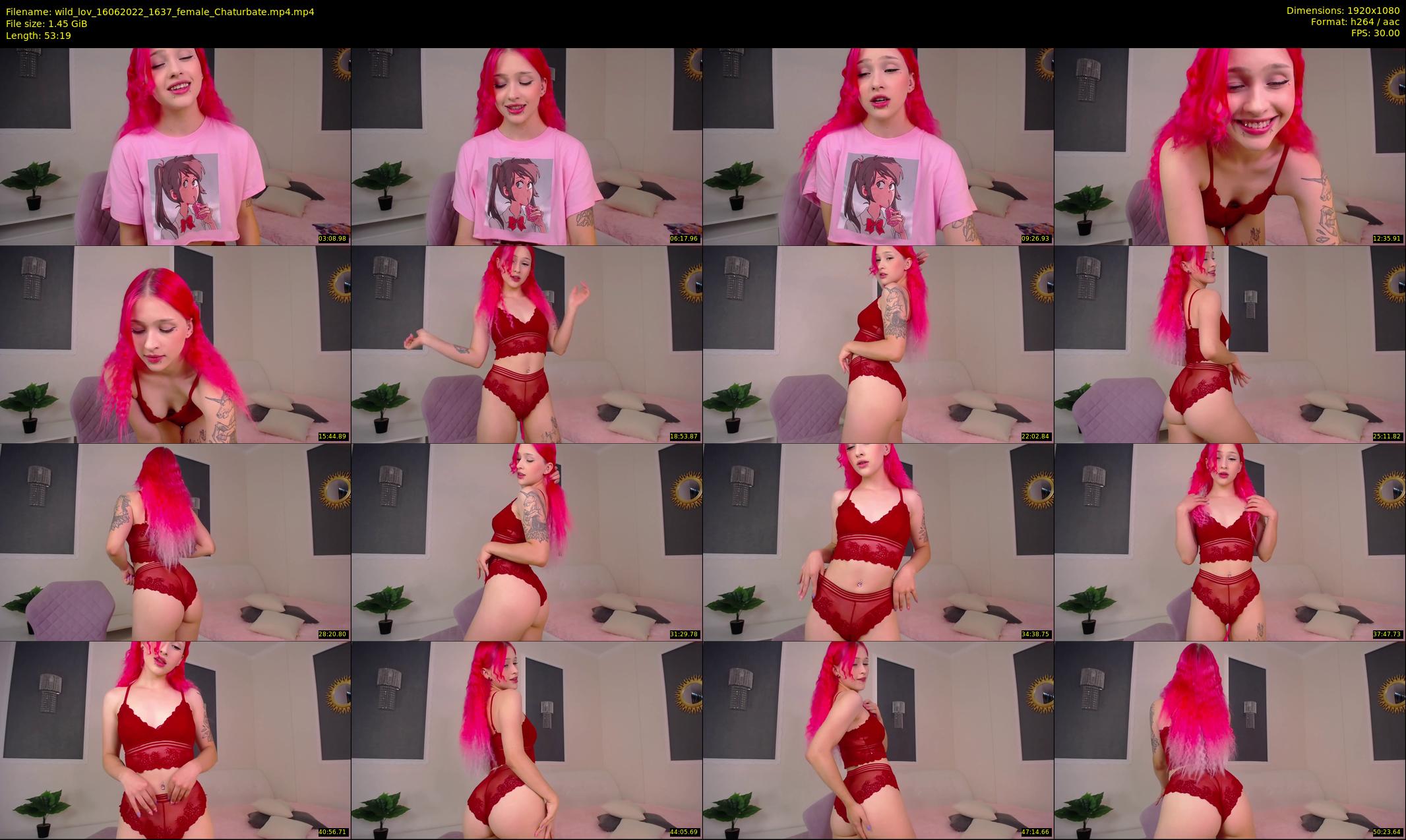 wild_lov — 54 minute Chaturbate female cam show recording, 1080p, Jun 16, 2022