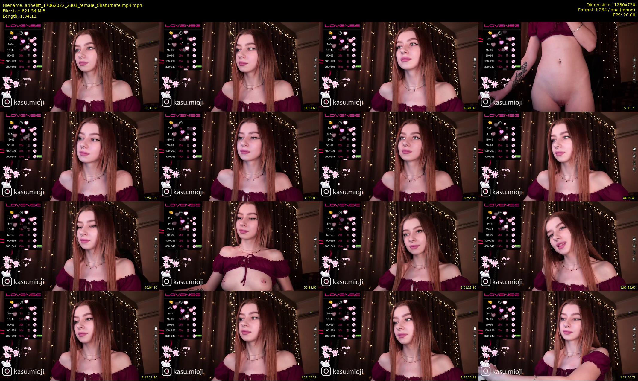 annelitt — 95 minute Chaturbate female cam show recording, 720p, Jun 17, 2022