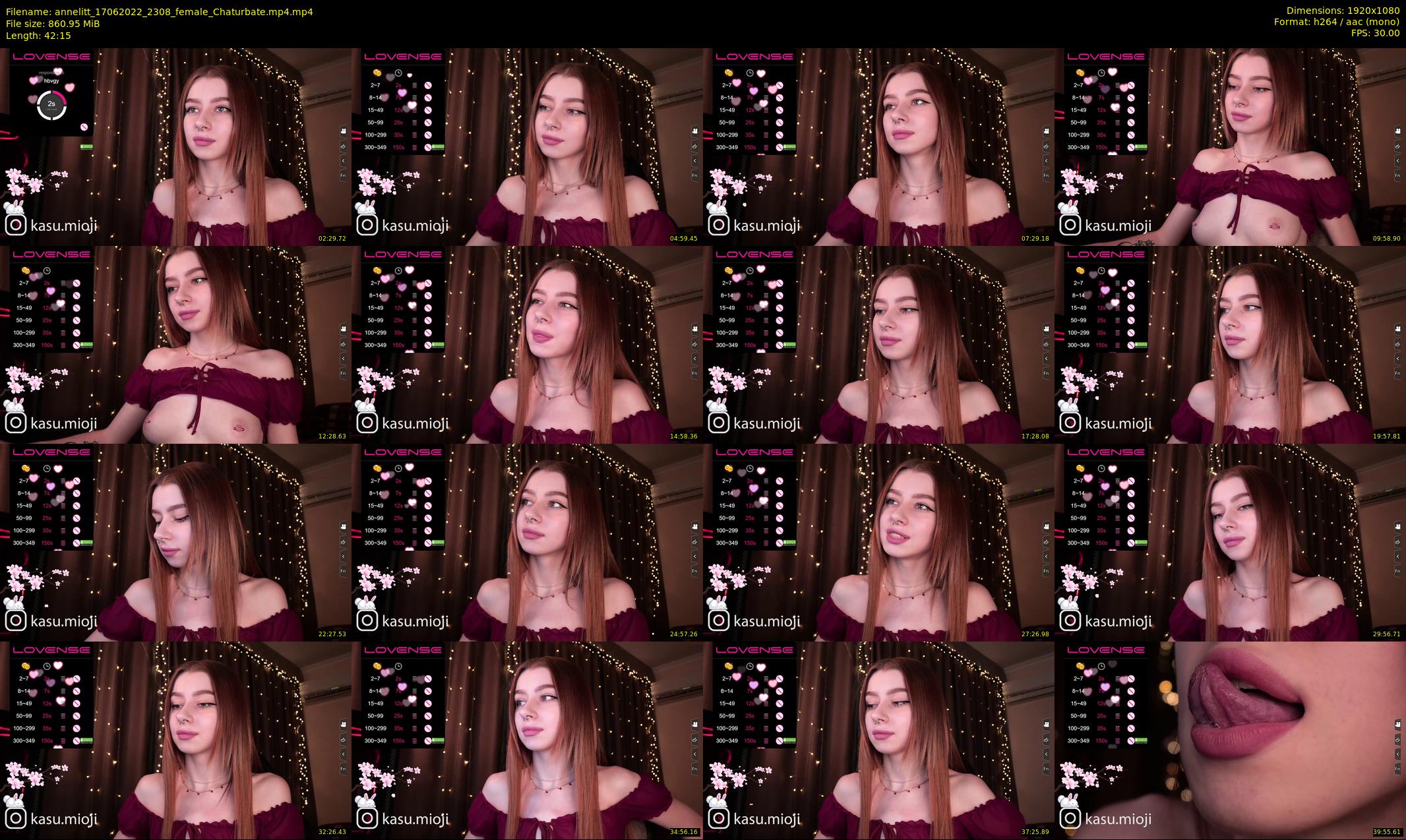 annelitt — 43 minute Chaturbate female cam show recording, 1080p, Jun 17, 2022