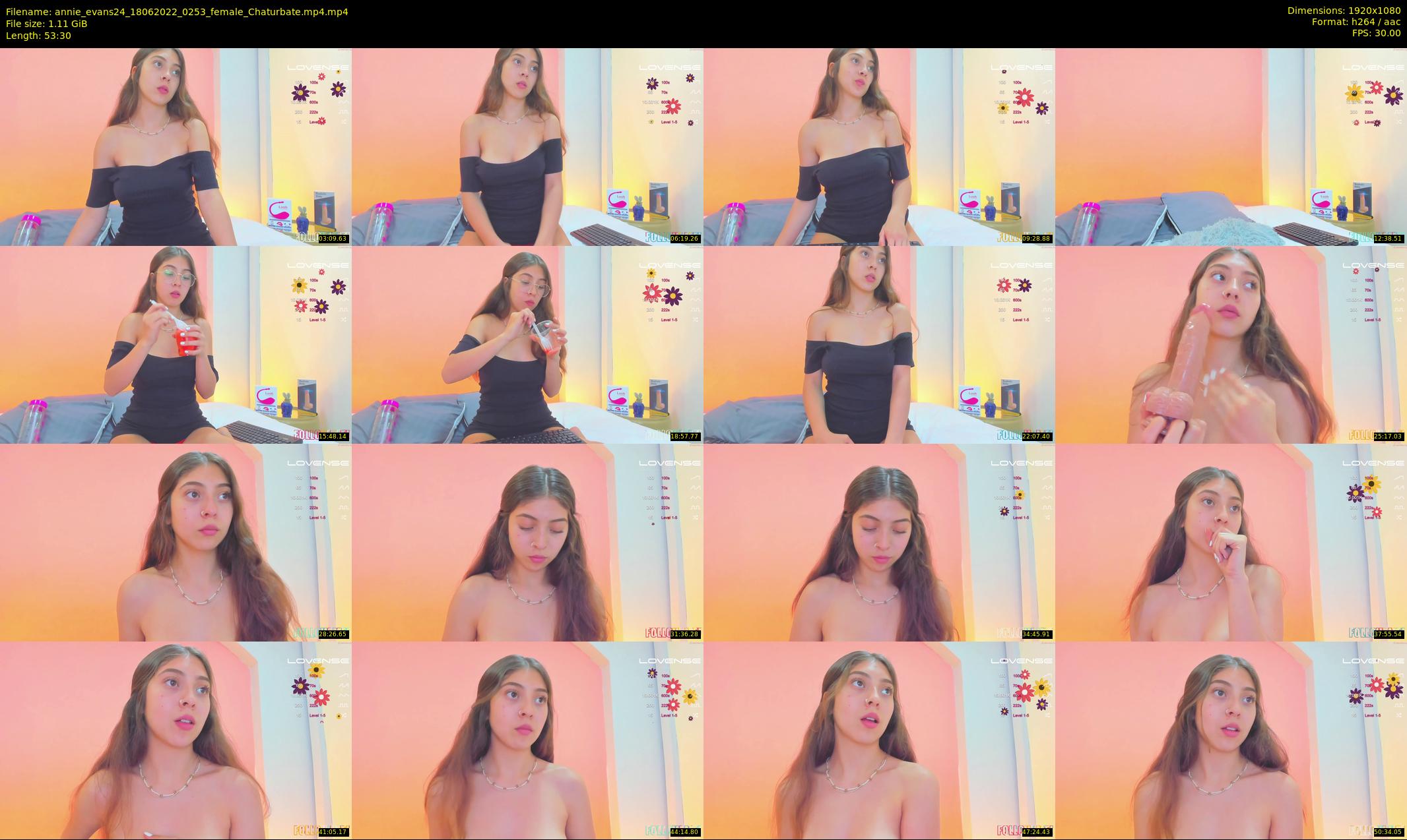annie_evans24 — 54 minute Chaturbate female cam show recording, 1080p, Jun 18, 2022