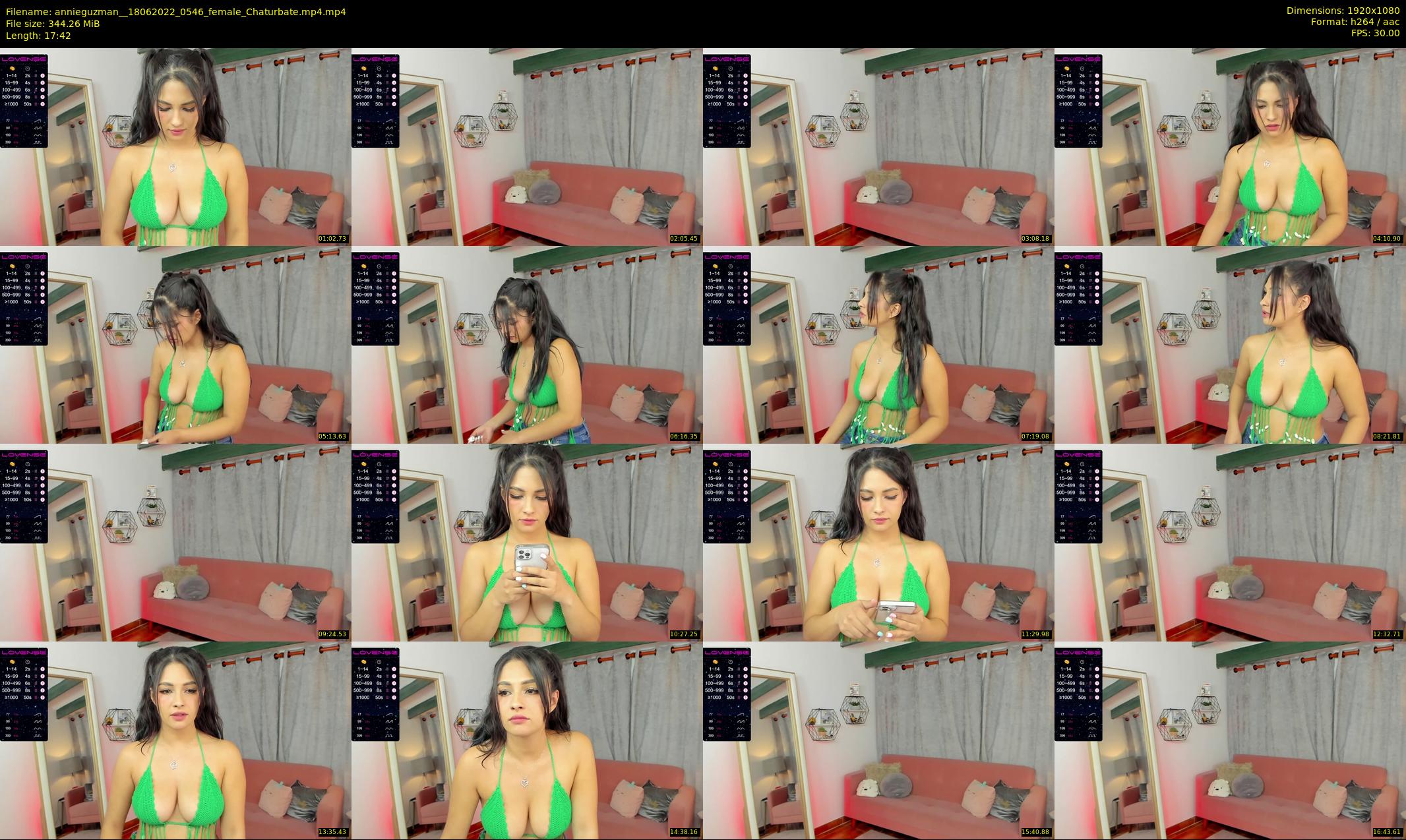 annieguzman_ — 18 minute Chaturbate female cam show recording, 1080p, Jun 18, 2022
