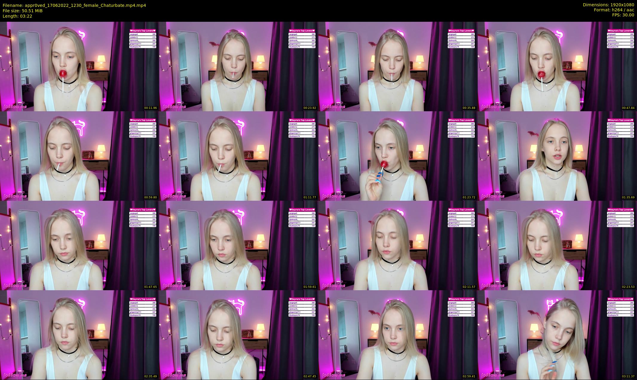 appr0ved — 4 minute Chaturbate female cam show recording, 1080p, Jun 17, 2022