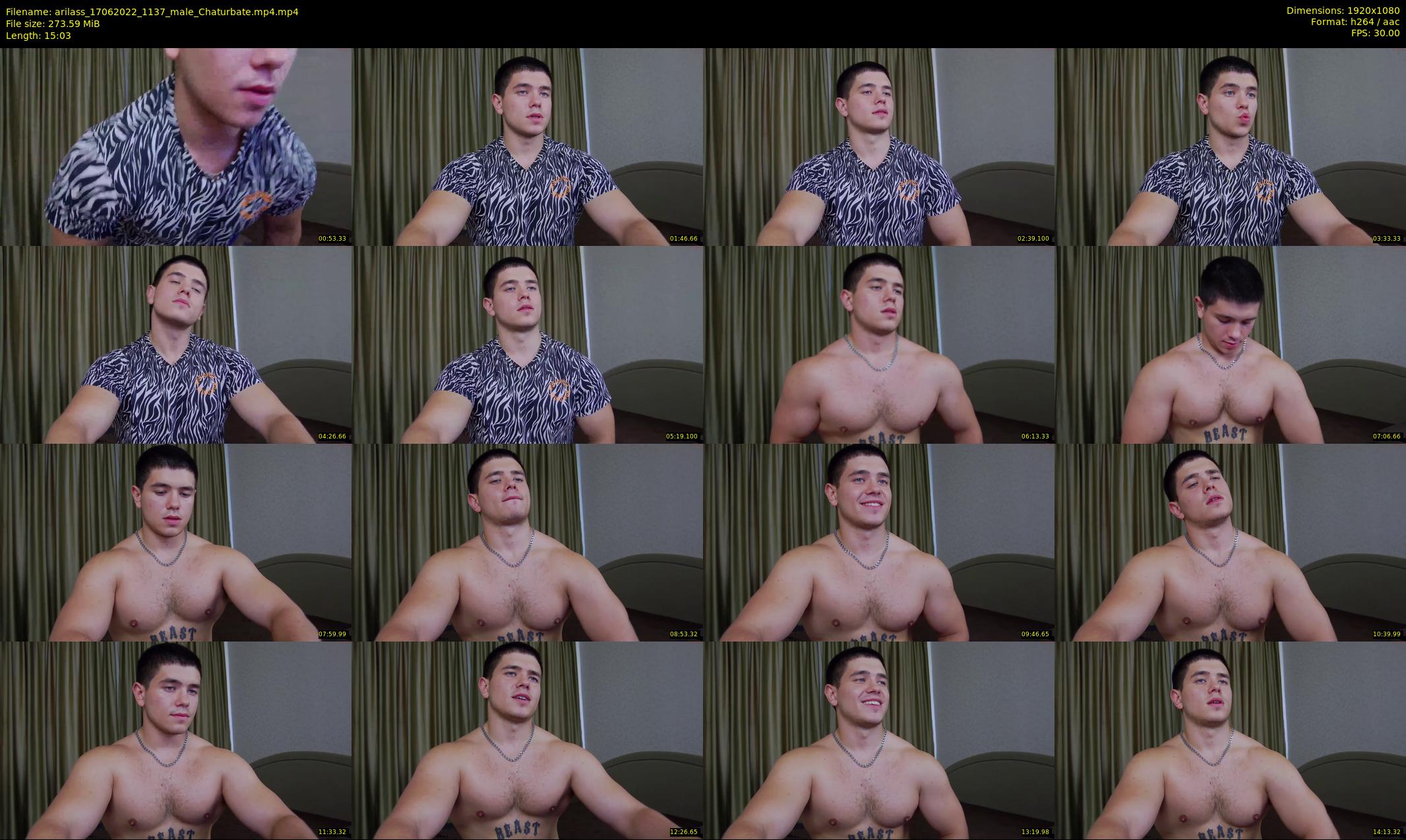 arilass — 16 minute Chaturbate male cam show recording, 1080p, Jun 17, 2022