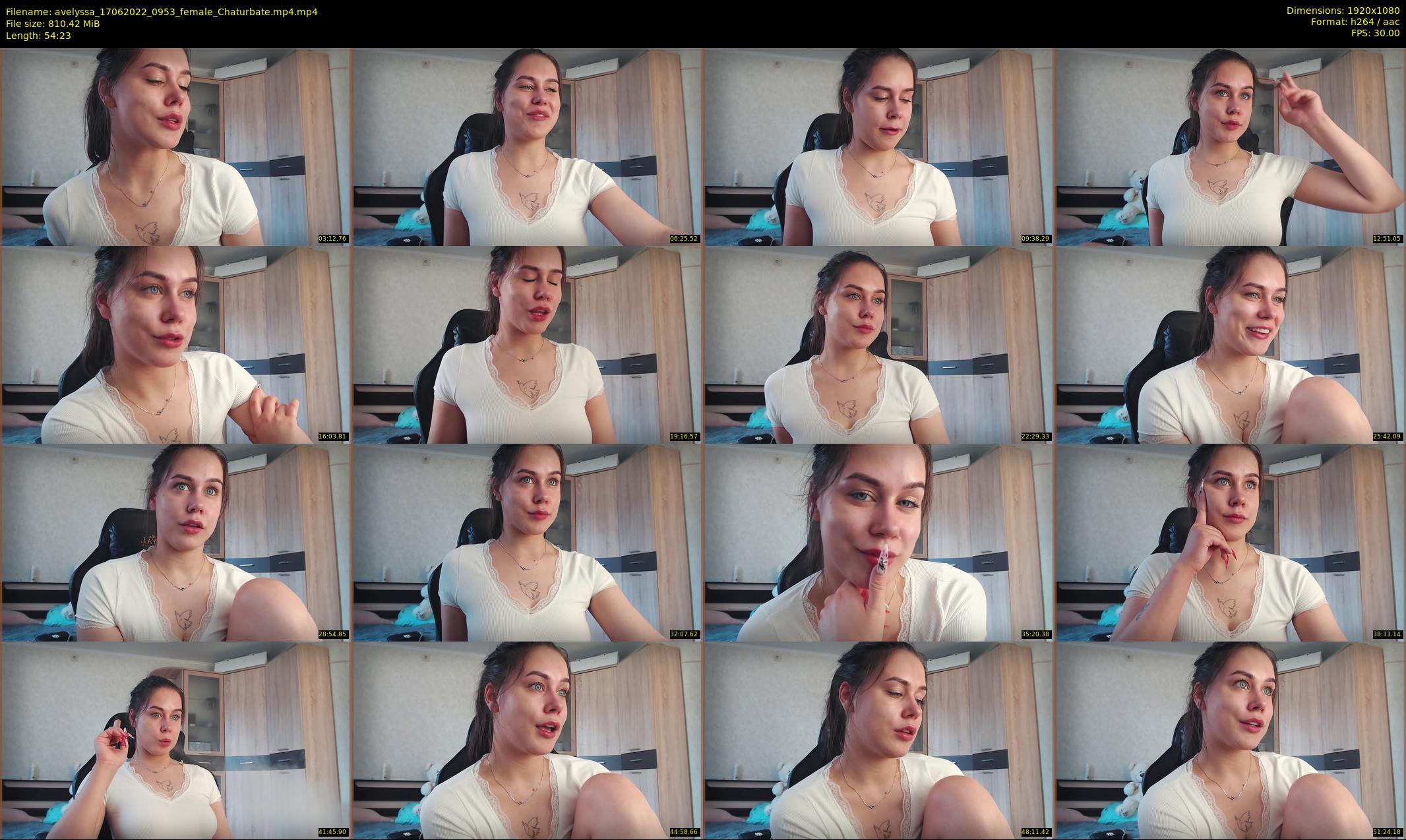 avelyssa — 55 minute Chaturbate female cam show recording, 1080p, Jun 17, 2022