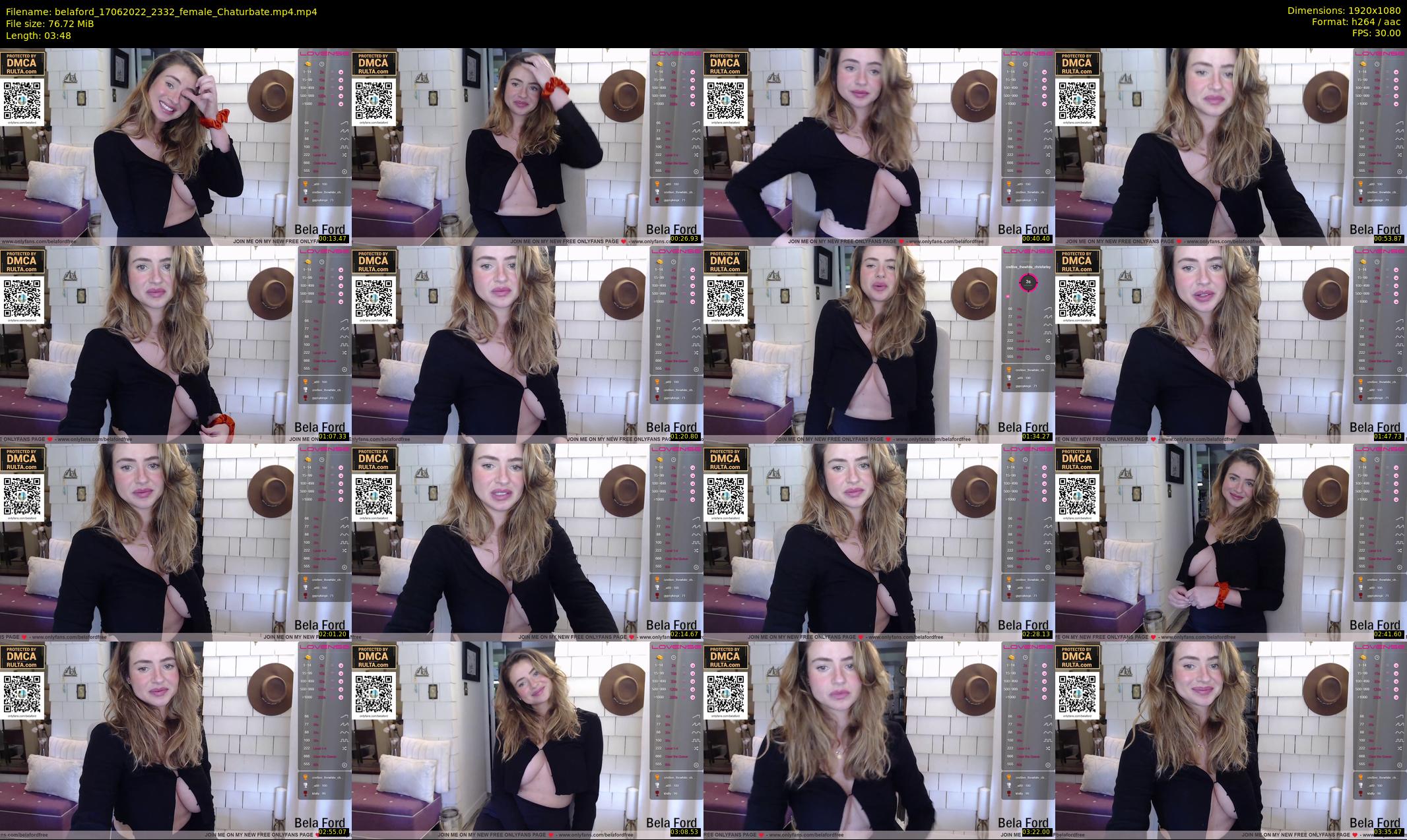 belaford — 4 minute Chaturbate female cam show recording, 1080p, Jun 17, 2022