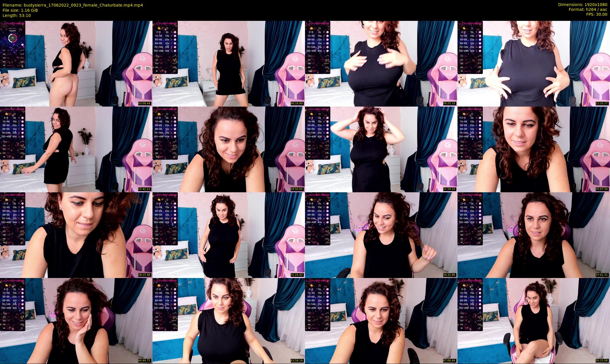 bustysierra — 54 minute Chaturbate female cam show recording, 1080p, Jun 17, 2022