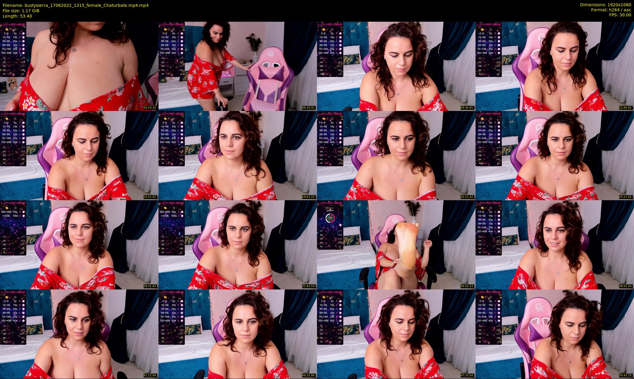 bustysierra — 54 minute Chaturbate female cam show recording, 1080p, Jun 17, 2022