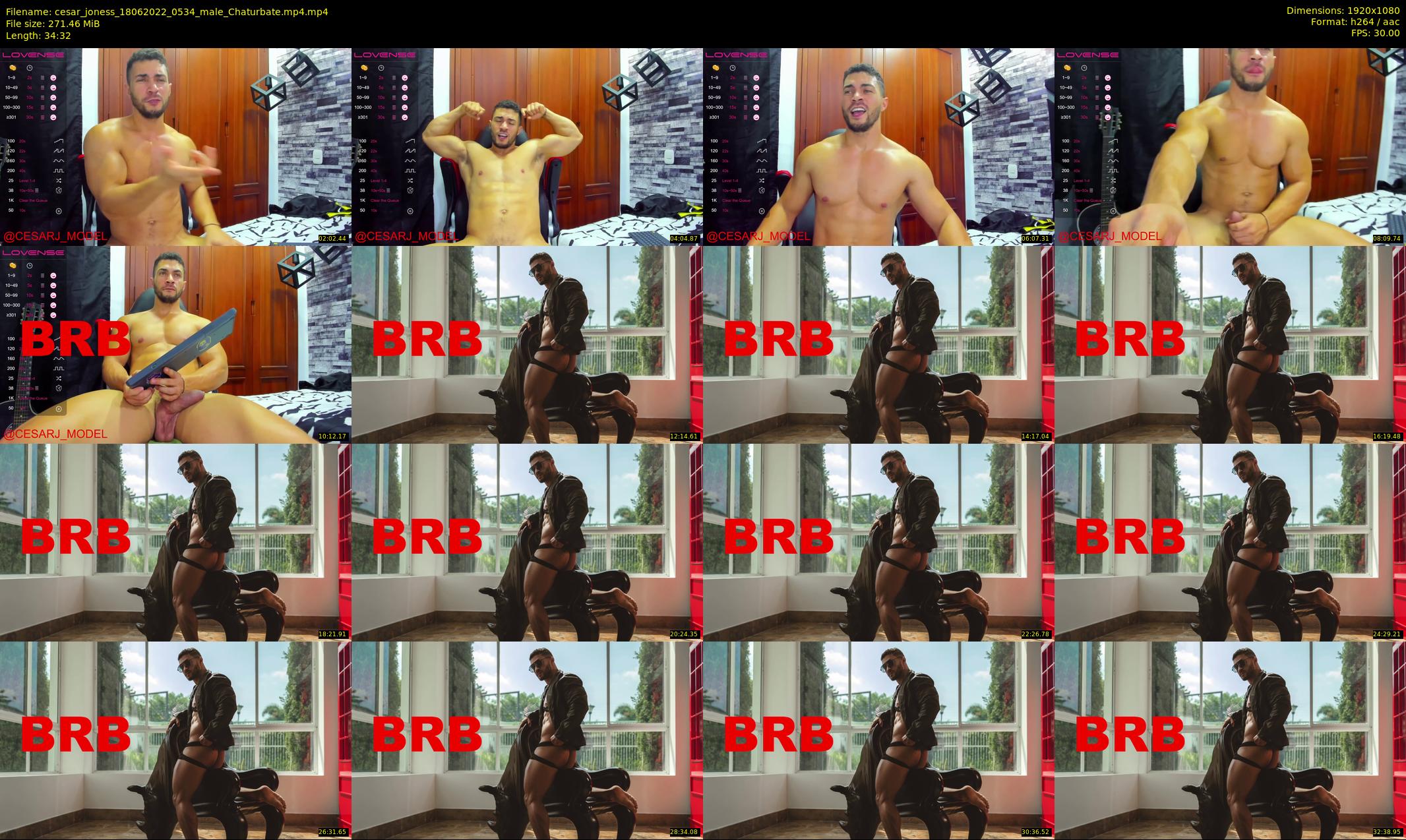 cesar_joness — 35 minute Chaturbate male cam show recording, 1080p, Jun 18, 2022