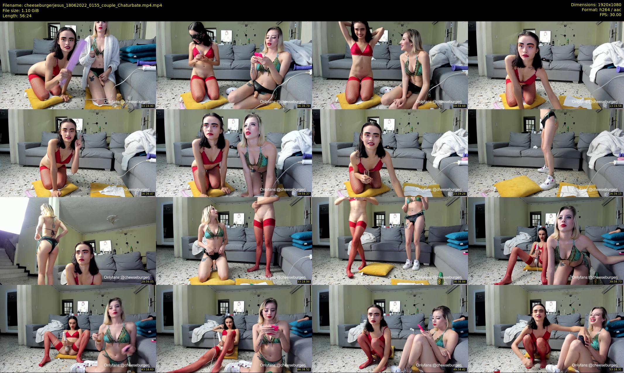 cheeseburgerjesus — 57 minute Chaturbate couple cam show recording, 1080p, Jun 18, 2022